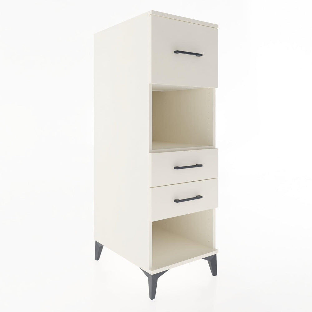 Woodntry Modular Cabinet Moonstone 44x30x122 cm with Drawers and Shelves CR91-1