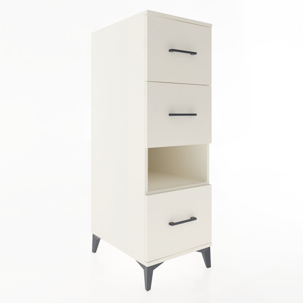 Woodntry Modüler Dolap Aytaşı 44x59x122 cm Çekmeceli ve Raflı CR41-1