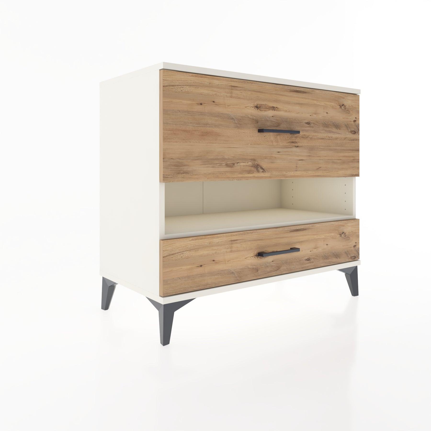Woodntry Modüler Şifonyer Aytaşı 88x44x68 cm Çekmeceli ve Raflı CR42-1