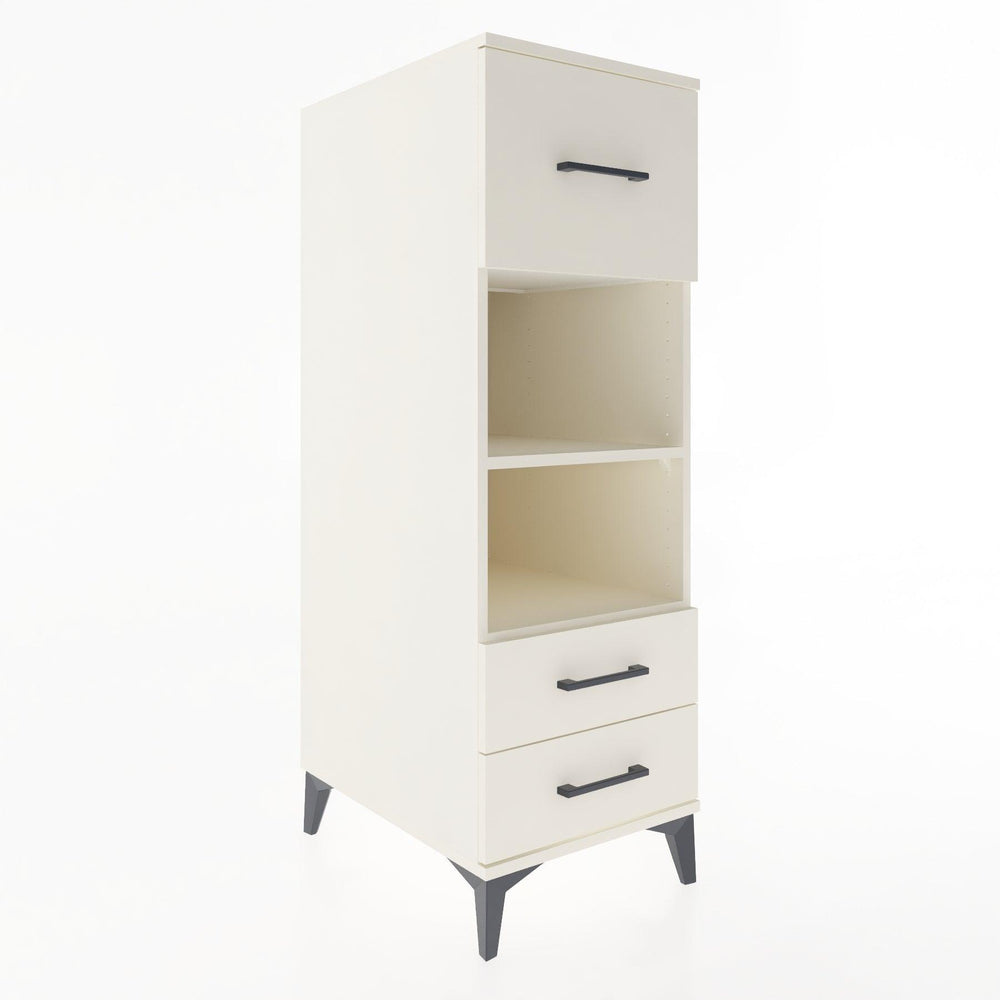 Woodntry Modular Cabinet Moonstone 44x30x122 cm with Drawers and Shelves CR92-1