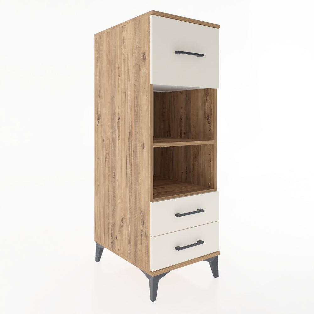 Woodntry Modular Cabinet Pine 44x59x122 cm with Drawers and Shelves CR92-3