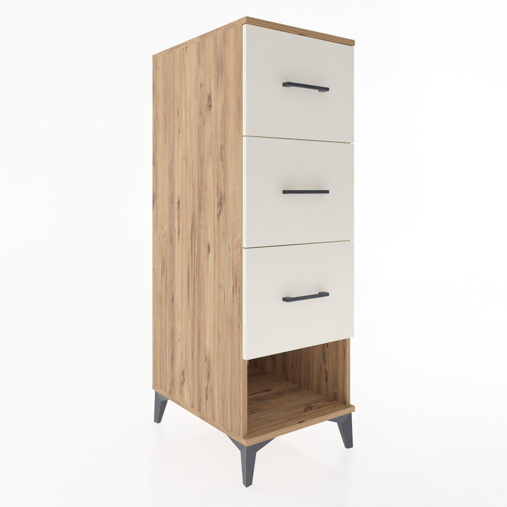 Woodntry Modular Cabinet Pine 44x30x122 cm with Drawers and Shelves CR42-3