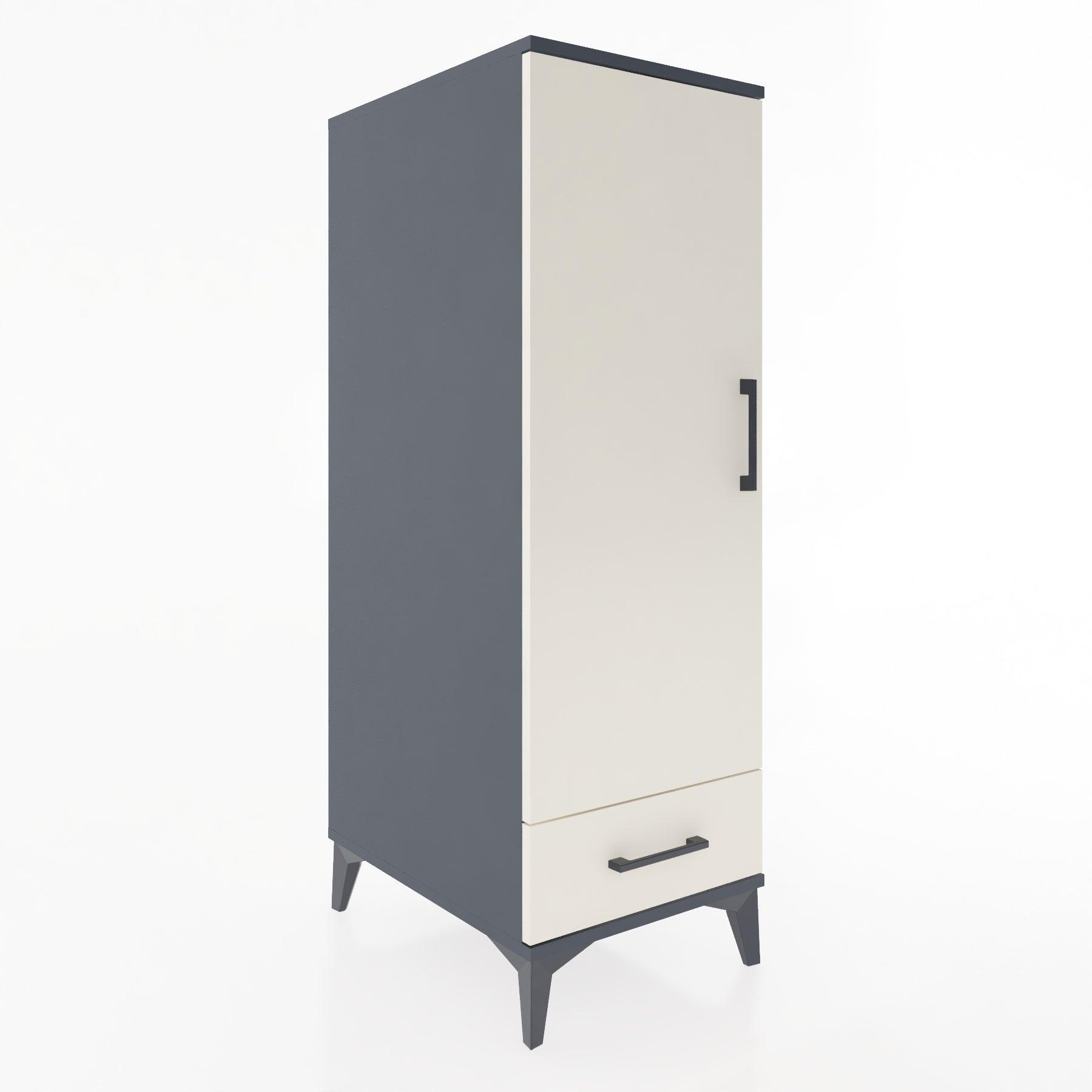 Woodntry Modular Cabinet Anthracite 44x30x122 cm with Doors and Drawers KC43-2