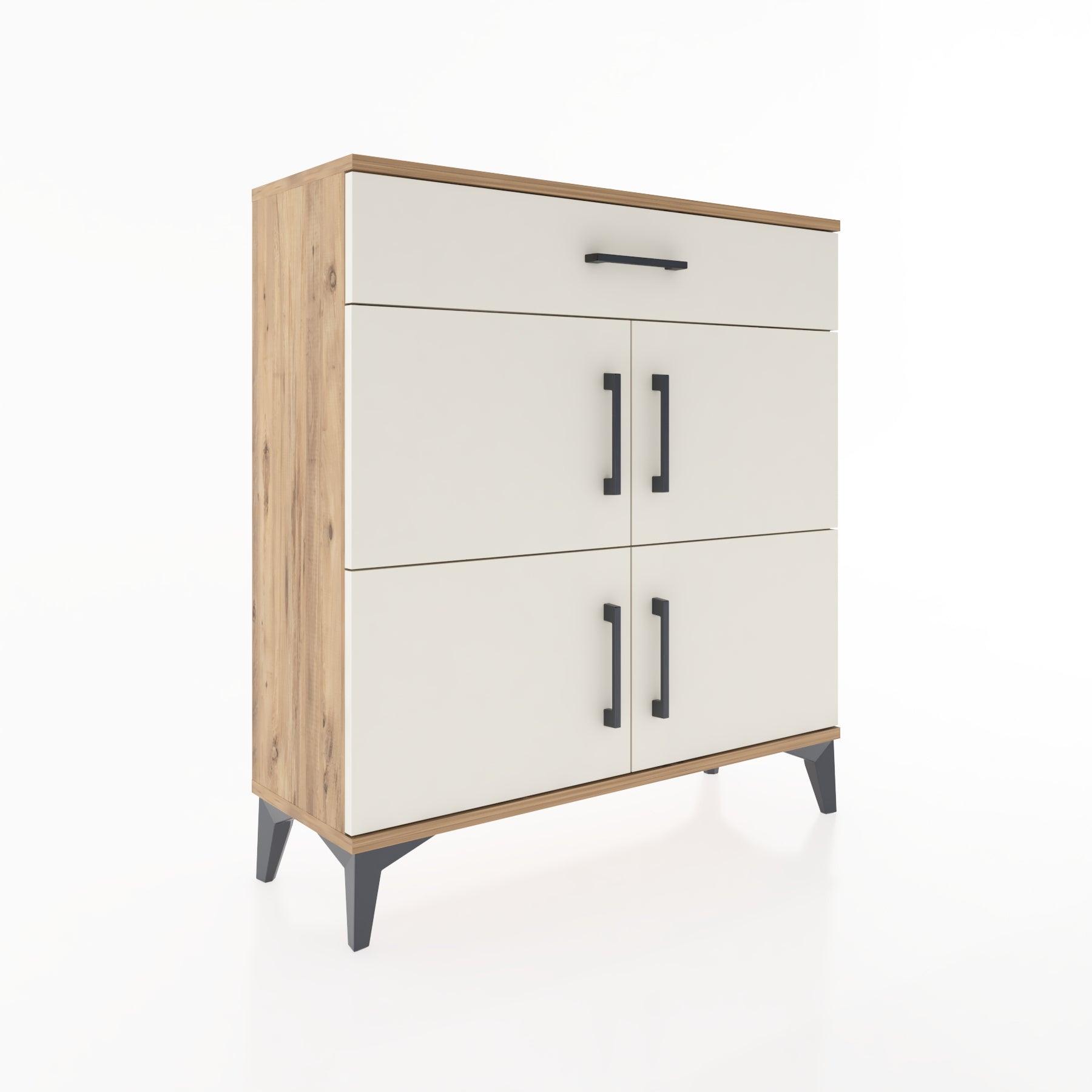Woodntry Modular Dresser Pine 88x30x84 cm with Cover and Drawer KC43-3