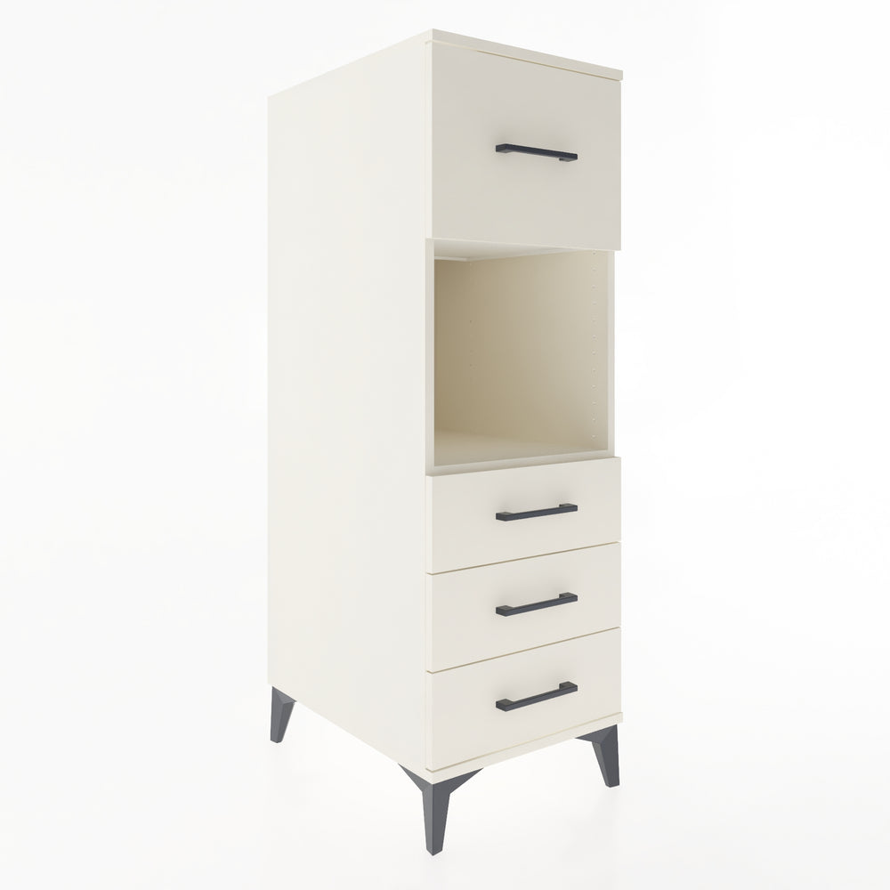 Woodntry Modular Cabinet Moonstone 44x59x122 cm with Drawers and Shelves CR94-1