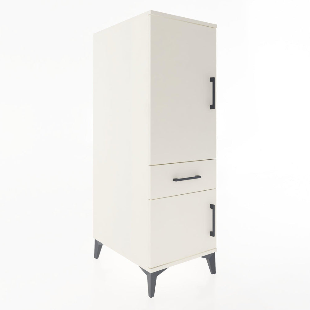 Woodntry Modüler Dolap Aytaşı 44x59x122 cm Kapaklı ve Çekmeceli KC133-1