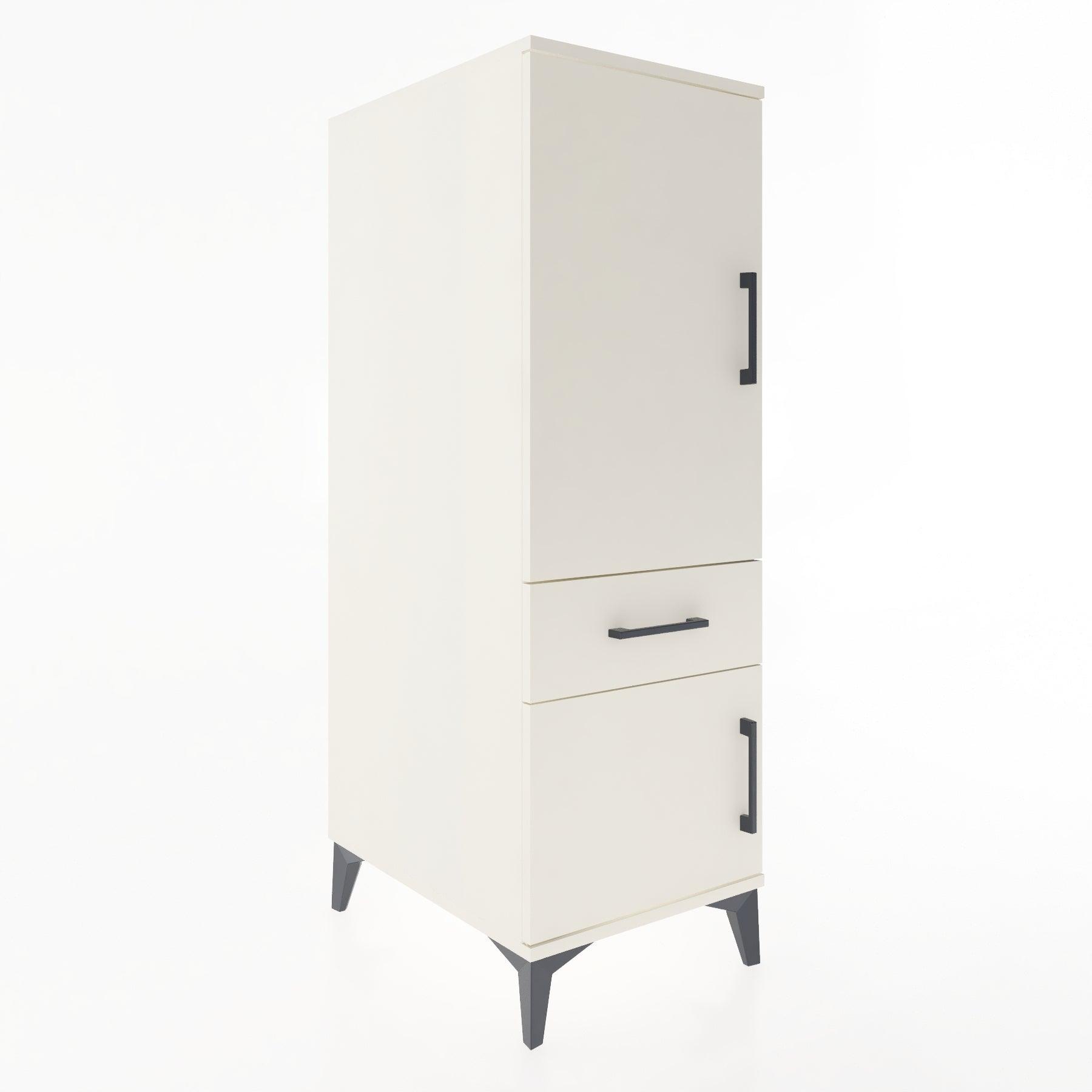 Woodntry Modular Cabinet Moonstone 44x59x122 cm with Doors and Drawers KC133-1