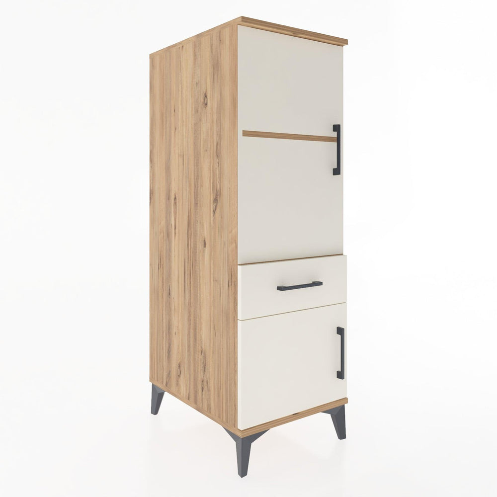 Woodntry Modular Cabinet Pine 44x30x122 cm with Doors and Drawers KC44-3