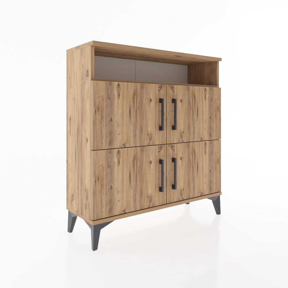 Woodntry Modular Dresser Pine 88x30x84 cm with Cover and Shelf KR44-3