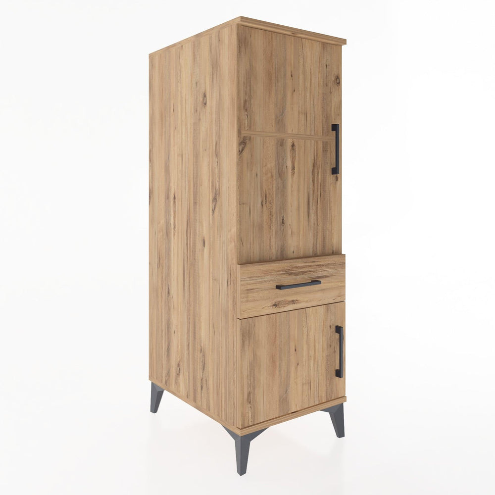 Woodntry Modular Cabinet Pine 44x30x122 cm with Doors and Drawers KC44-3