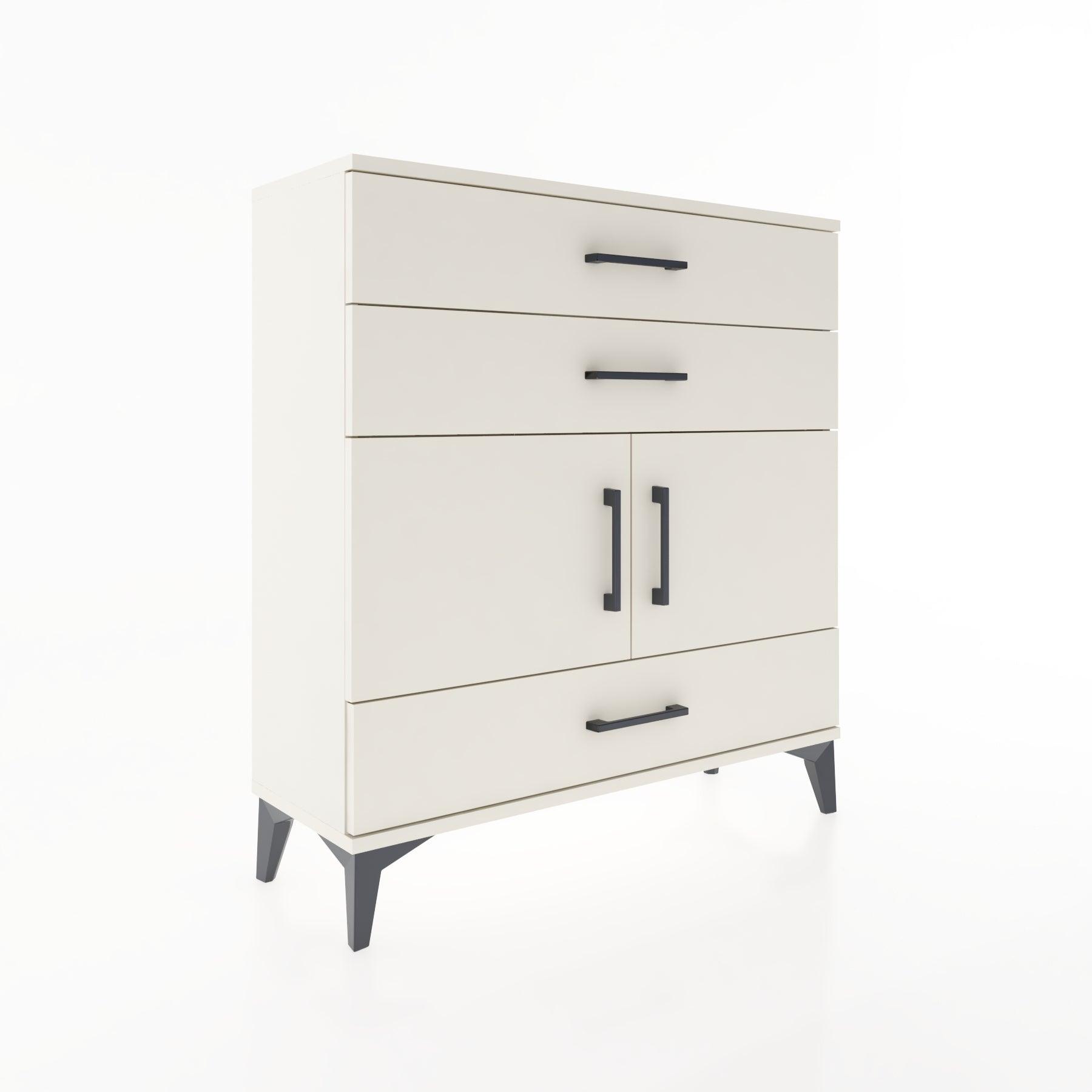 Woodntry Modular Dresser Moonstone 88x30x84 cm with Cover and Drawer KC45-1