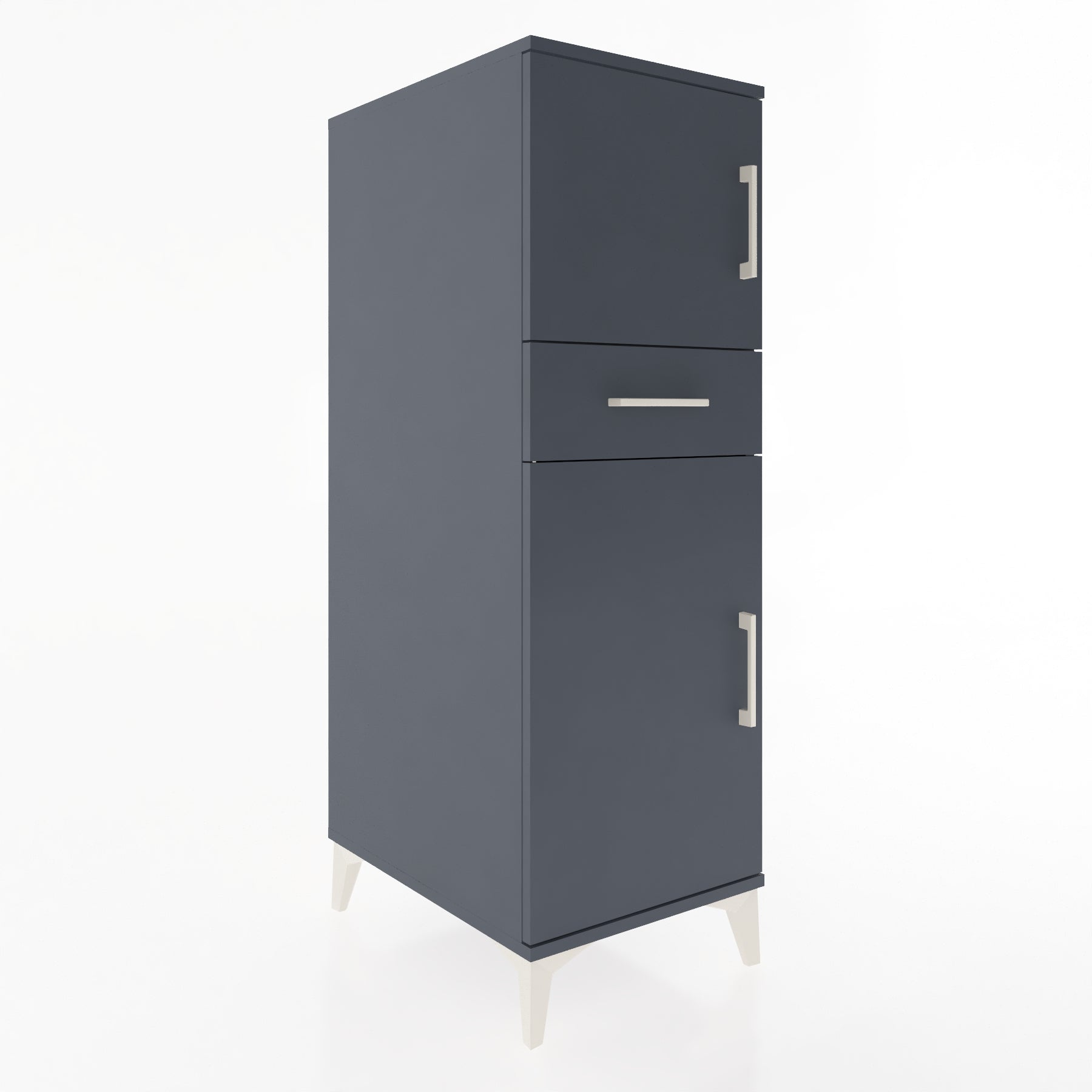 Woodntry Modular Cabinet Anthracite 44x59x122 cm with Doors and Drawers KC45-2