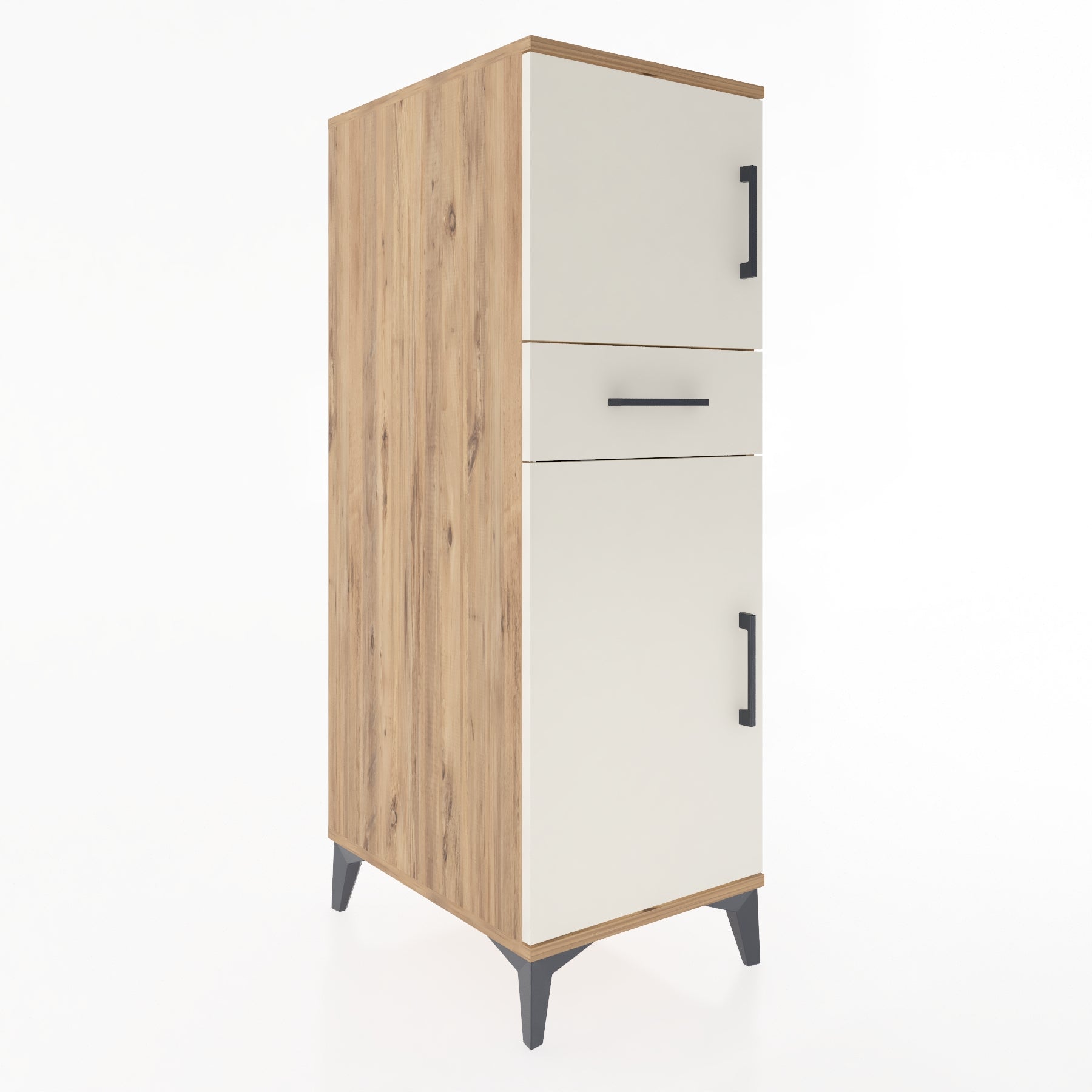 Woodntry Modular Cabinet Pine 44x59x122 cm with Doors and Drawers KC45-3