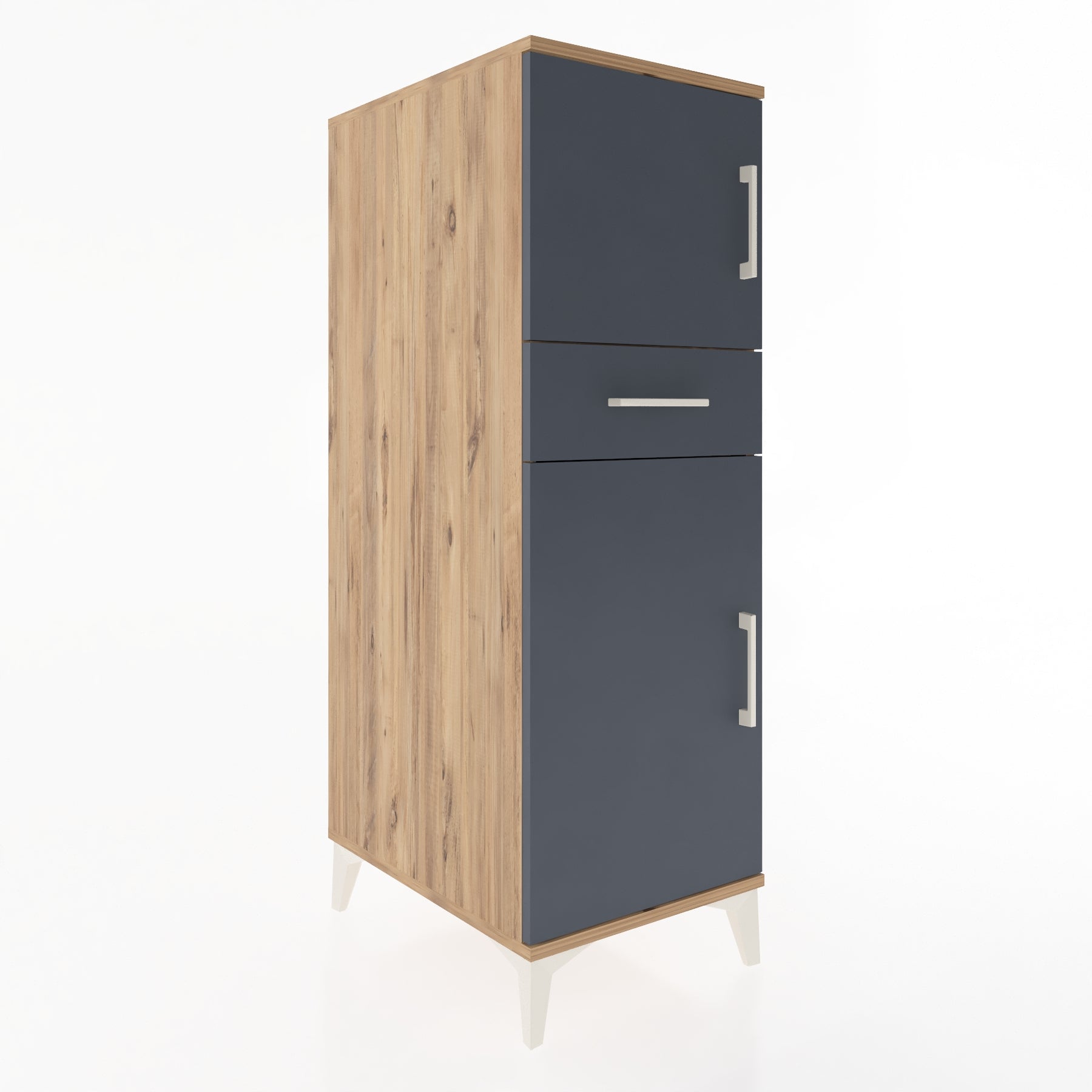 Woodntry Modular Cabinet Pine 44x59x122 cm with Doors and Drawers KC45-3