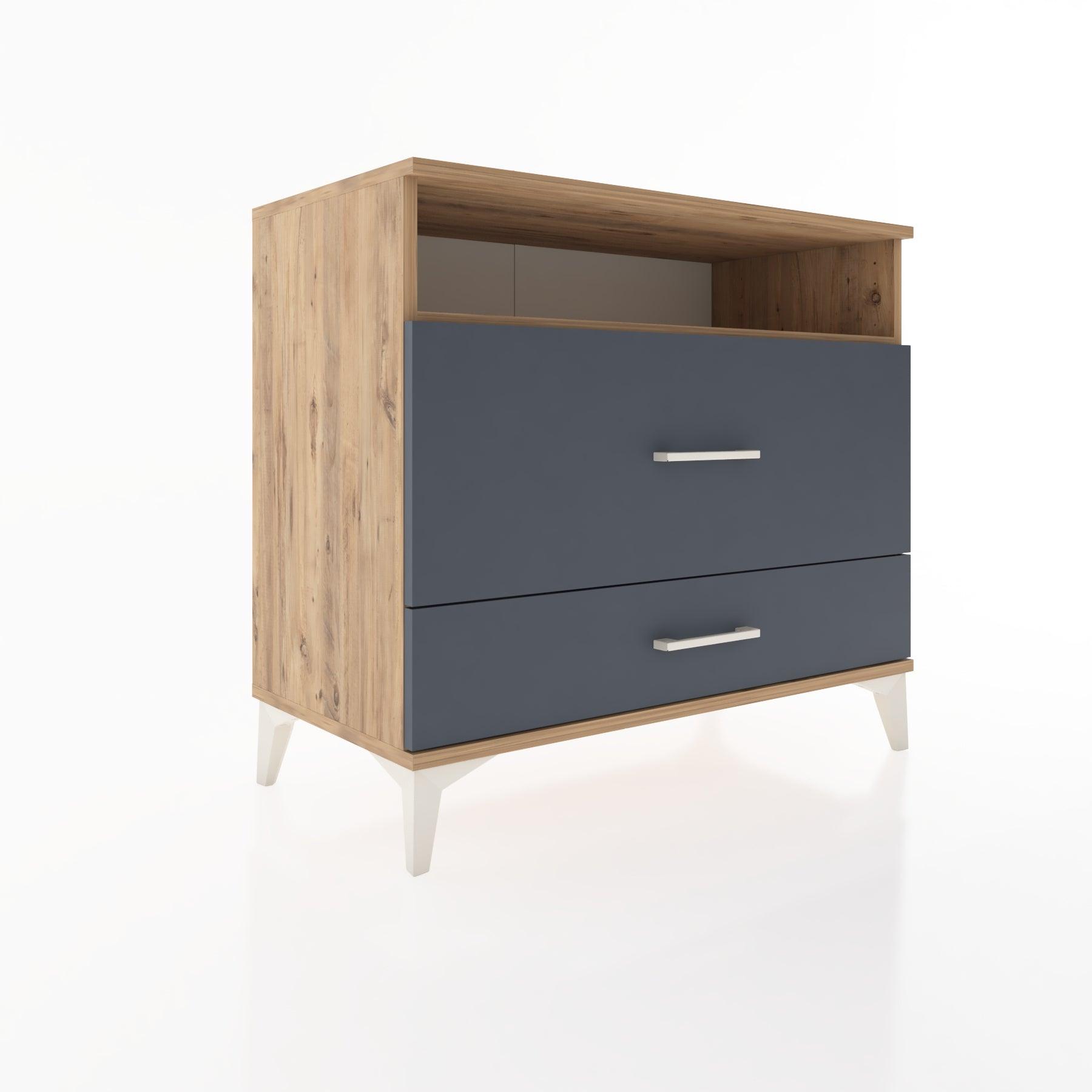 Woodntry Modüler Şifonyer Çam 88x44x68 cm Çekmeceli ve Raflı CR45-3