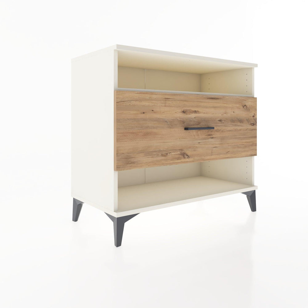 Woodntry Modular Dresser Moonstone 88x44x68 cm with Drawers and Shelves CR47-1