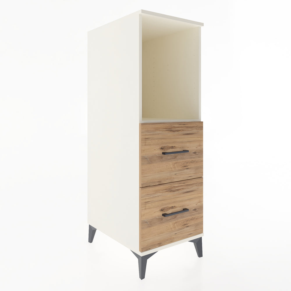 Woodntry Modular Cabinet Moonstone 44x59x122 cm with Drawers and Shelves CR97-1