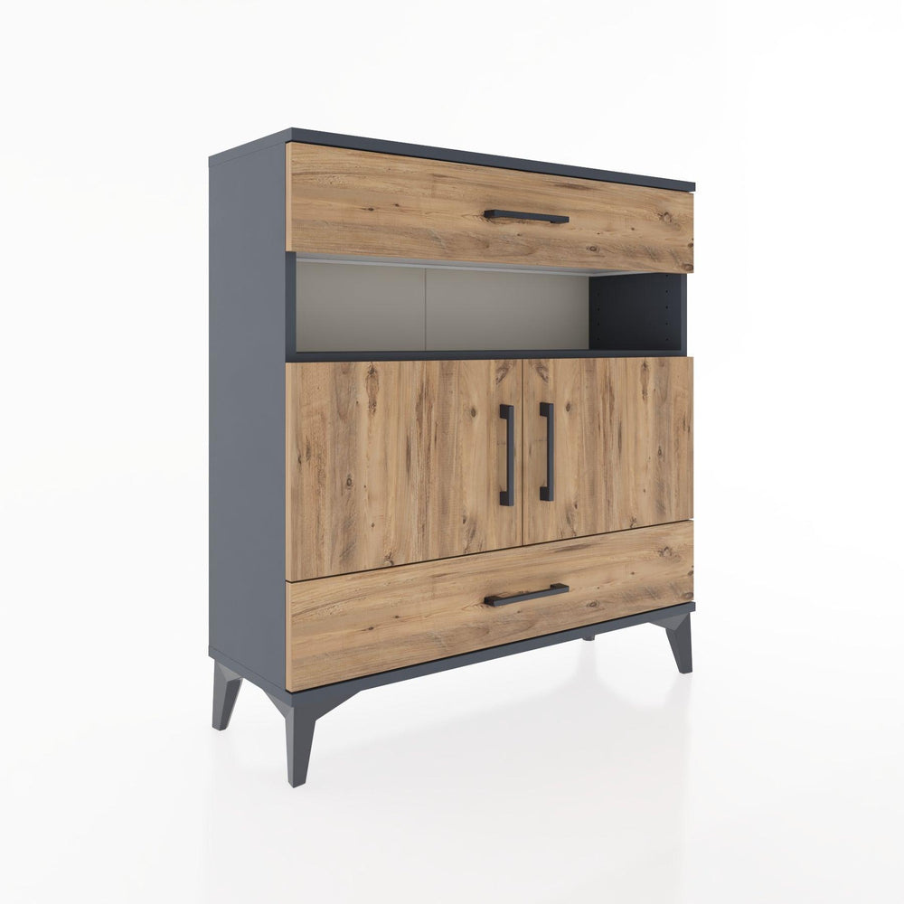Woodntry Modular Dresser Anthracite 88x30x84 cm Functional F47-2