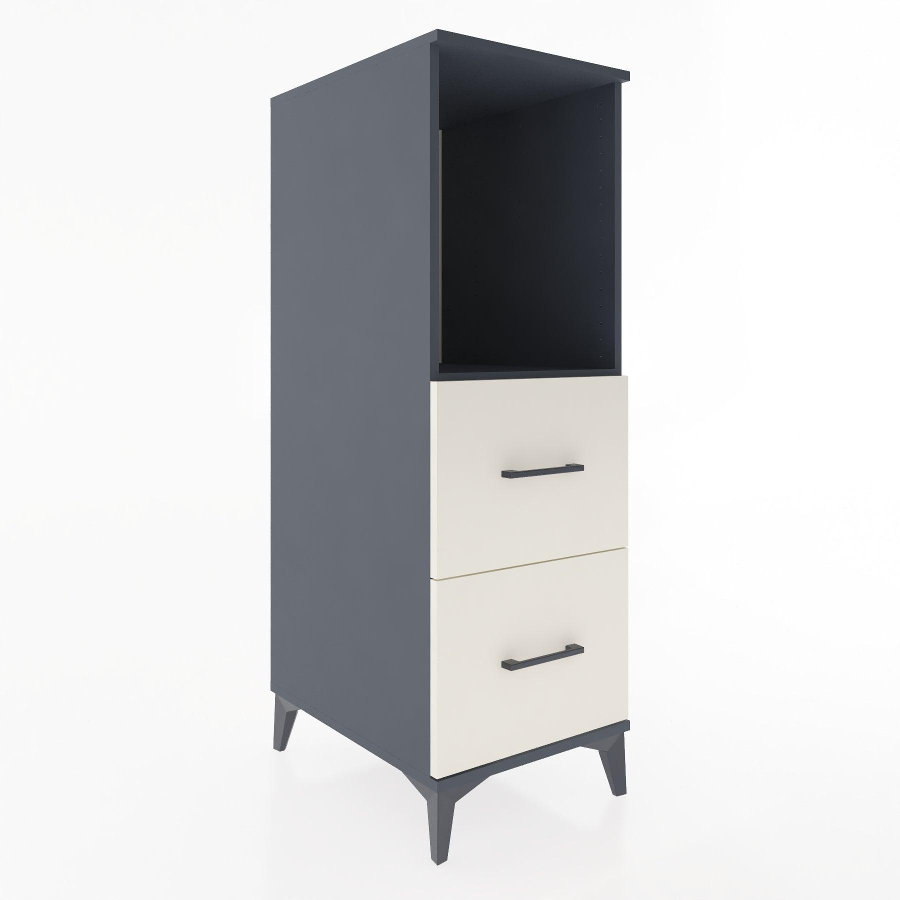 Woodntry Modular Cabinet Anthracite 44x30x122 cm with Drawers and Shelves CR97-2