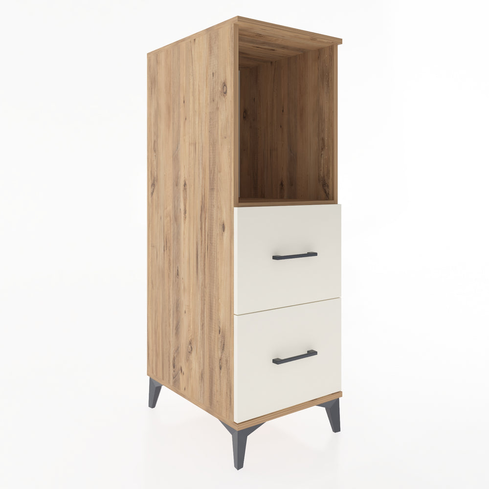 Woodntry Modüler Dolap Çam 44x59x122 cm Çekmeceli ve Raflı CR97-3