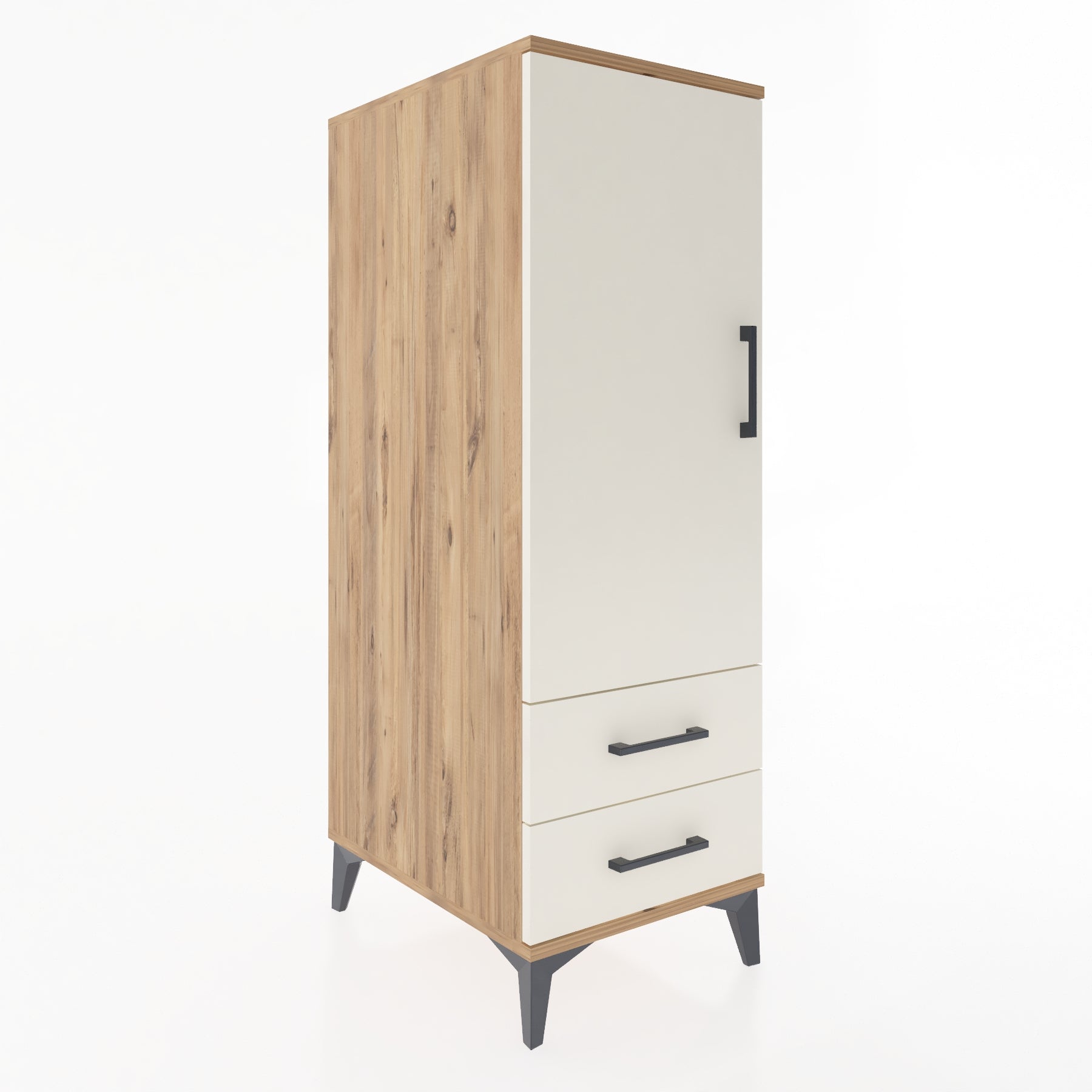 Woodntry Modular Cabinet Pine 44x59x122 cm with Doors and Drawers KC47-3