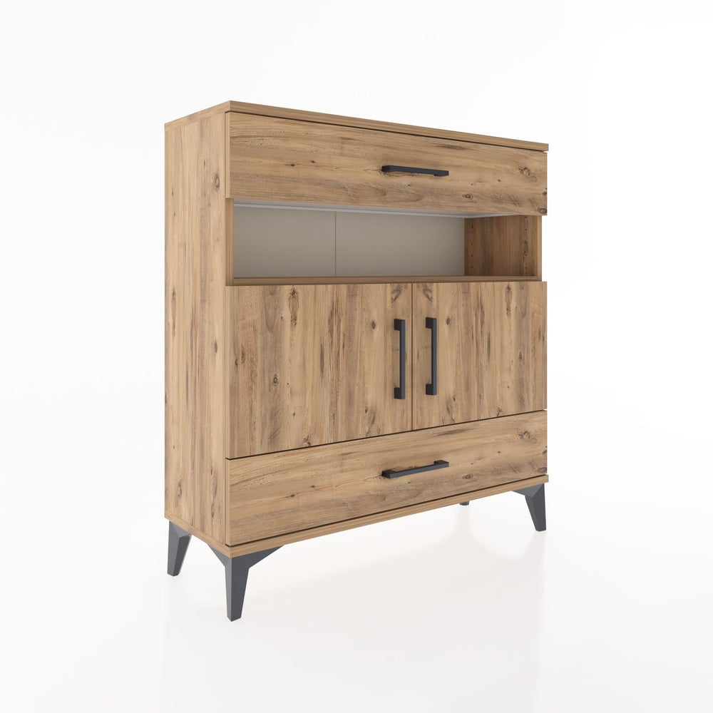 Woodntry Modüler Şifonyer Çam 88x30x84 cm Fonksiyonel F47-3