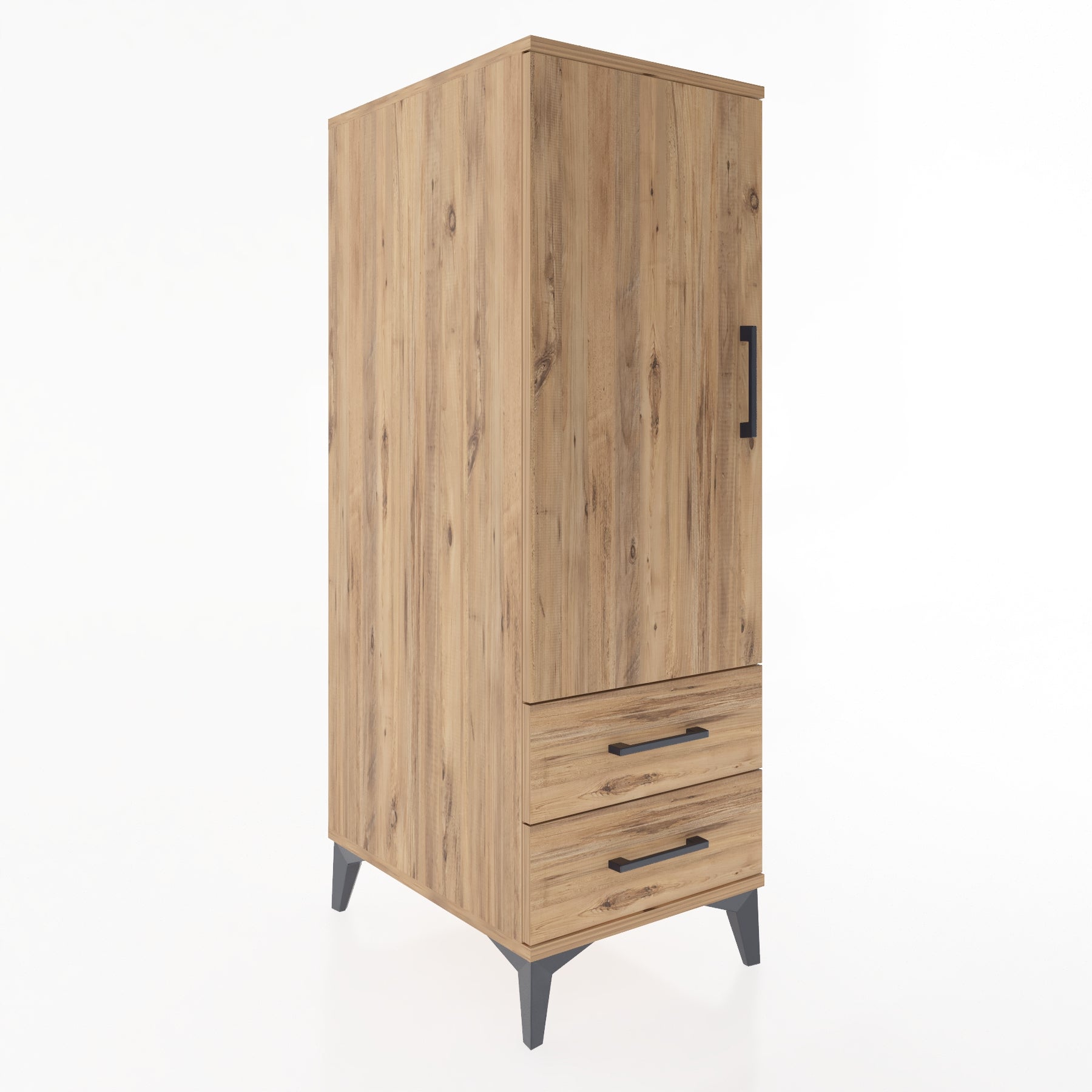 Woodntry Modular Cabinet Pine 44x59x122 cm with Doors and Drawers KC47-3