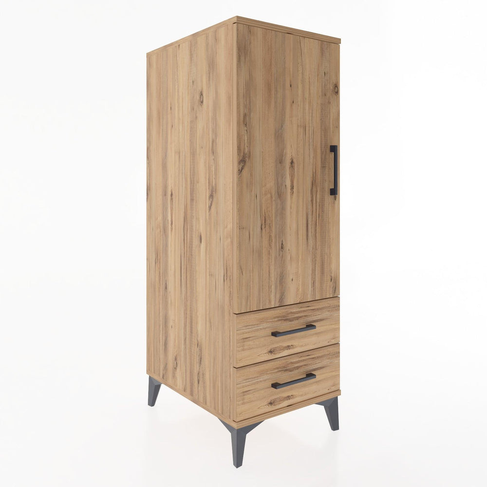Woodntry Modular Cabinet Pine 44x30x122 cm with Doors and Drawers KC47-3
