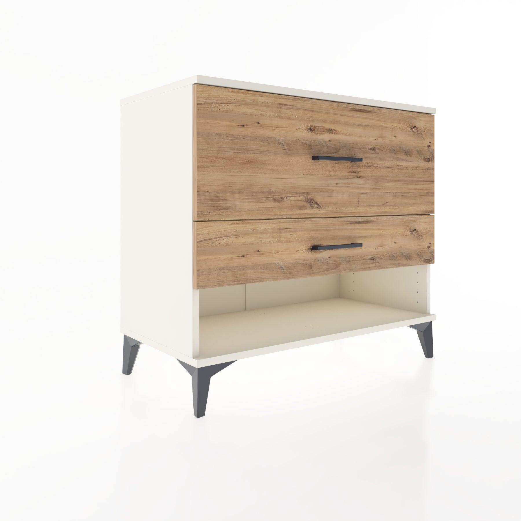 Woodntry Modüler Şifonyer Aytaşı 88x44x68 cm Çekmeceli ve Raflı CR48-1