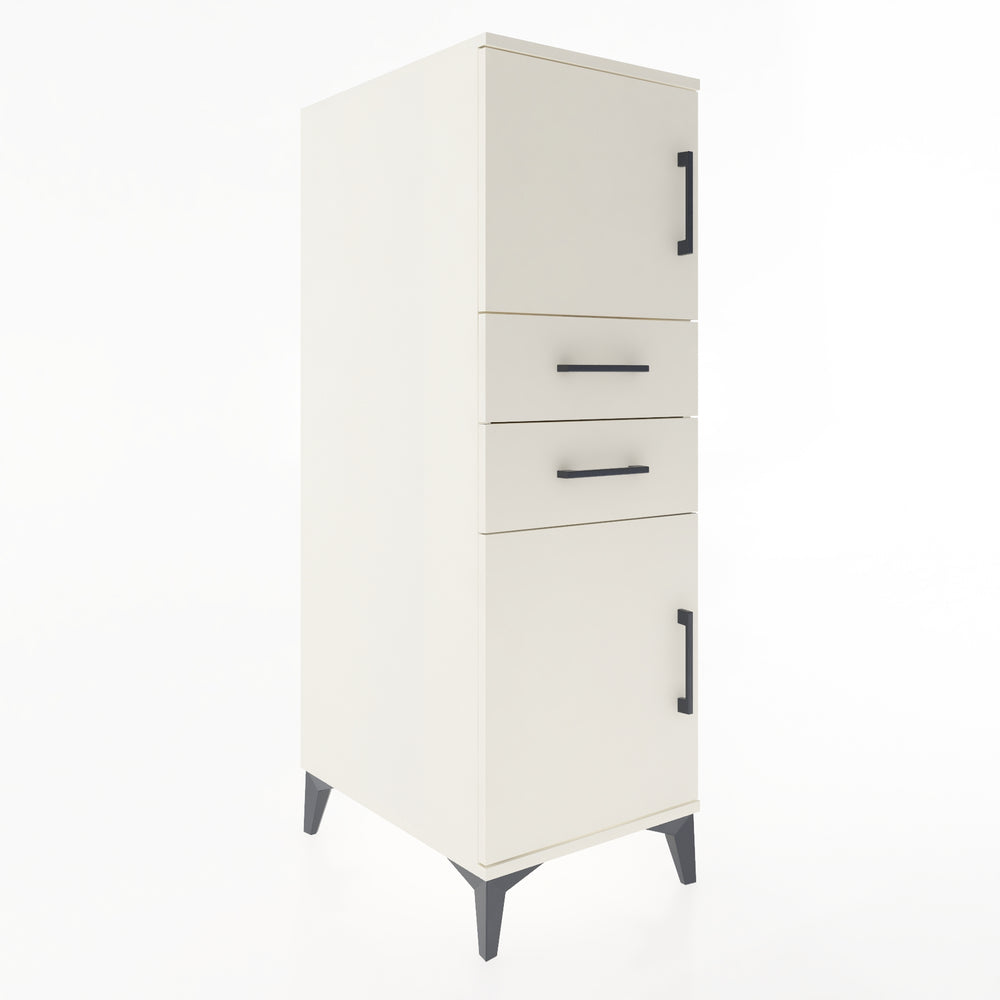 Woodntry Modüler Dolap Aytaşı 44x59x122 cm Kapaklı ve Çekmeceli KC48-1