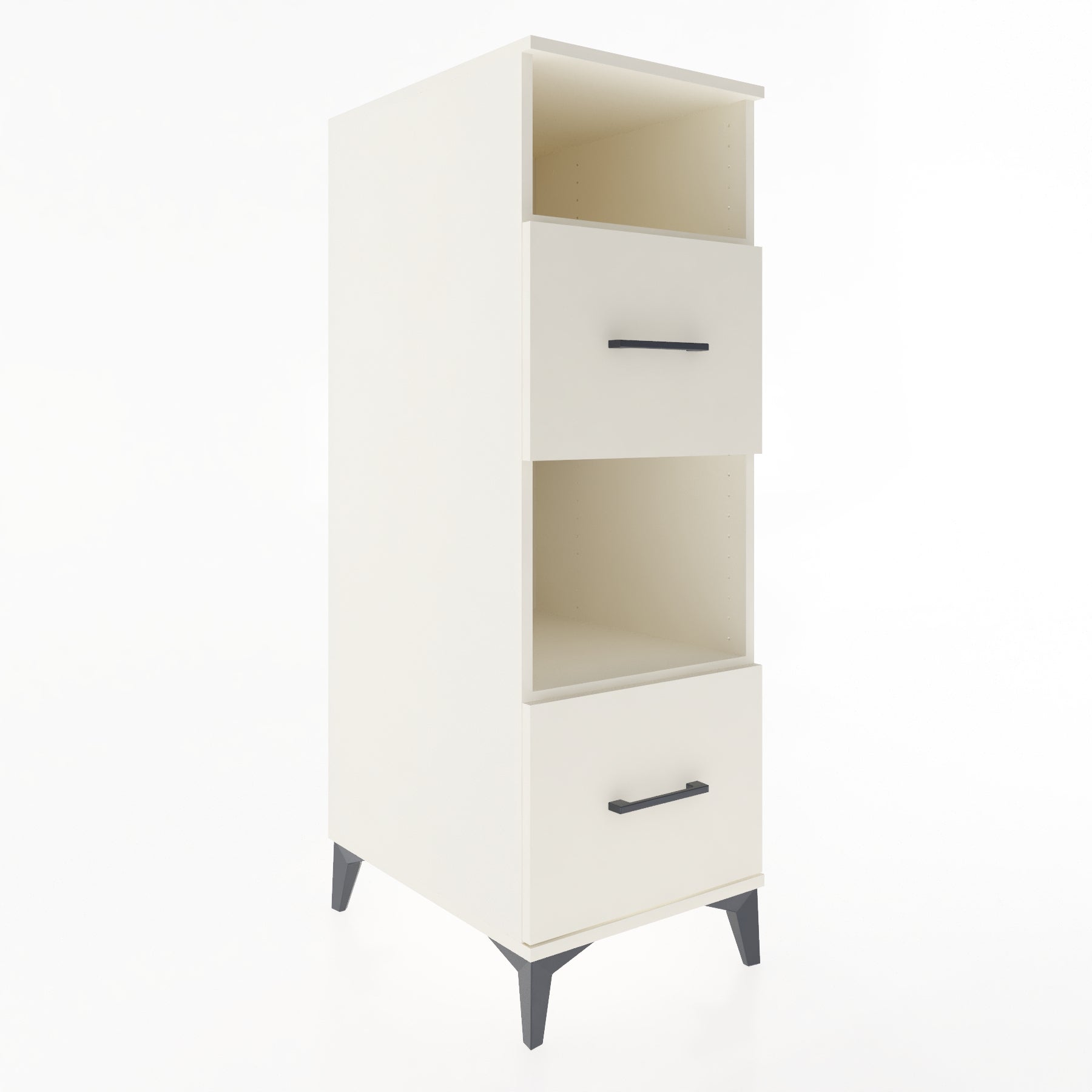 Woodntry Modular Cabinet Moonstone 44x59x122 cm with Drawers and Shelves CR98-1
