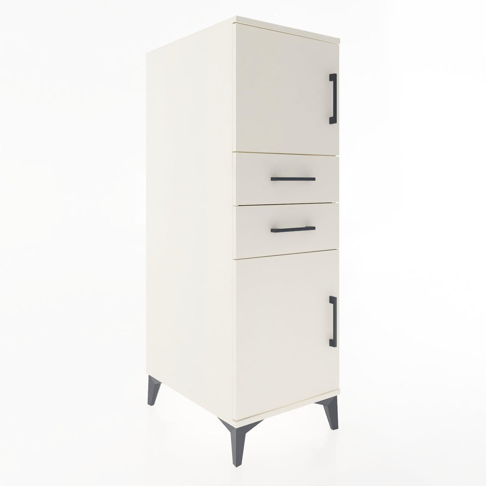 Woodntry Modüler Dolap Aytaşı 44x30x122 cm Kapaklı ve Çekmeceli KC48-1