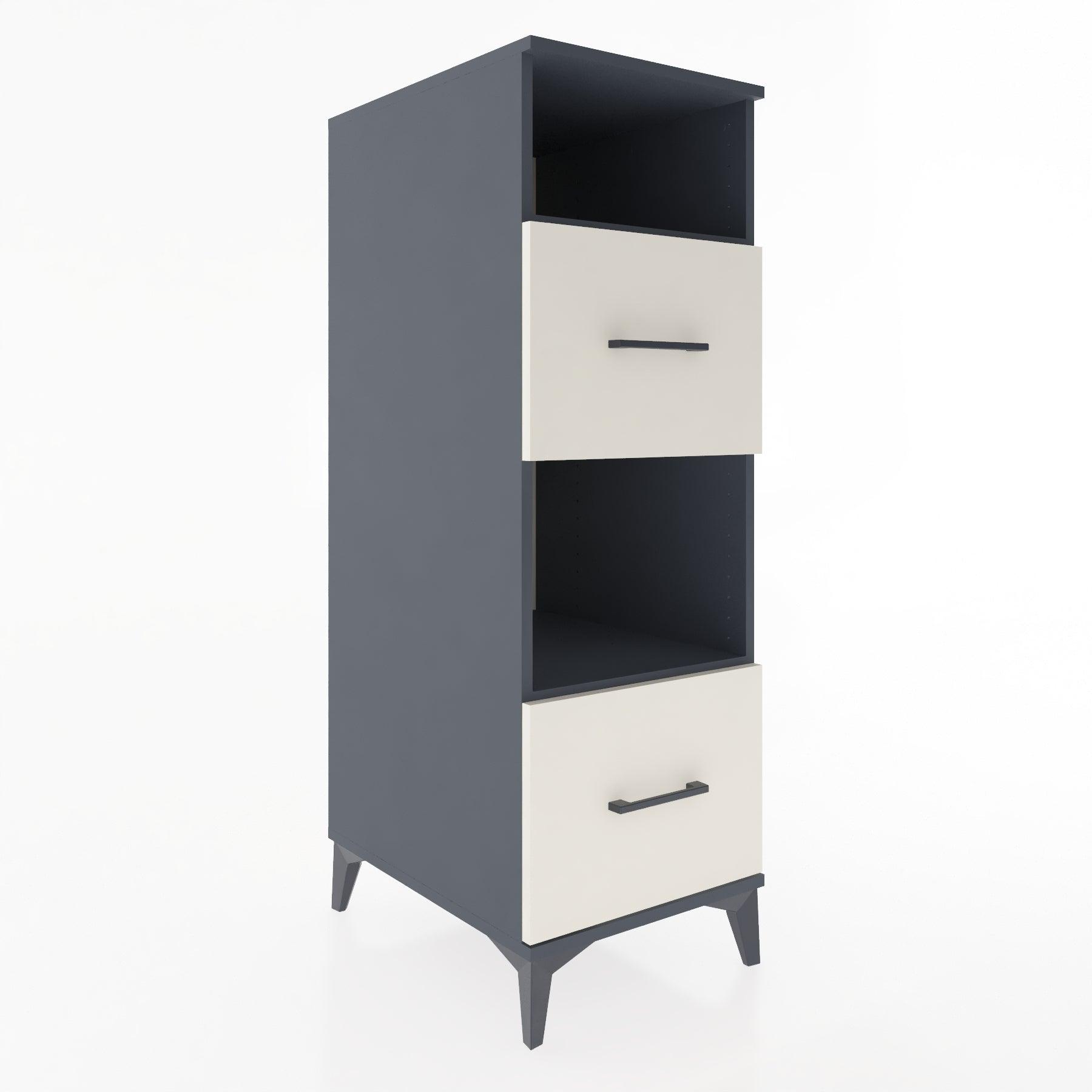 Woodntry Modular Cabinet Anthracite 44x30x122 cm with Drawers and Shelves CR98-2