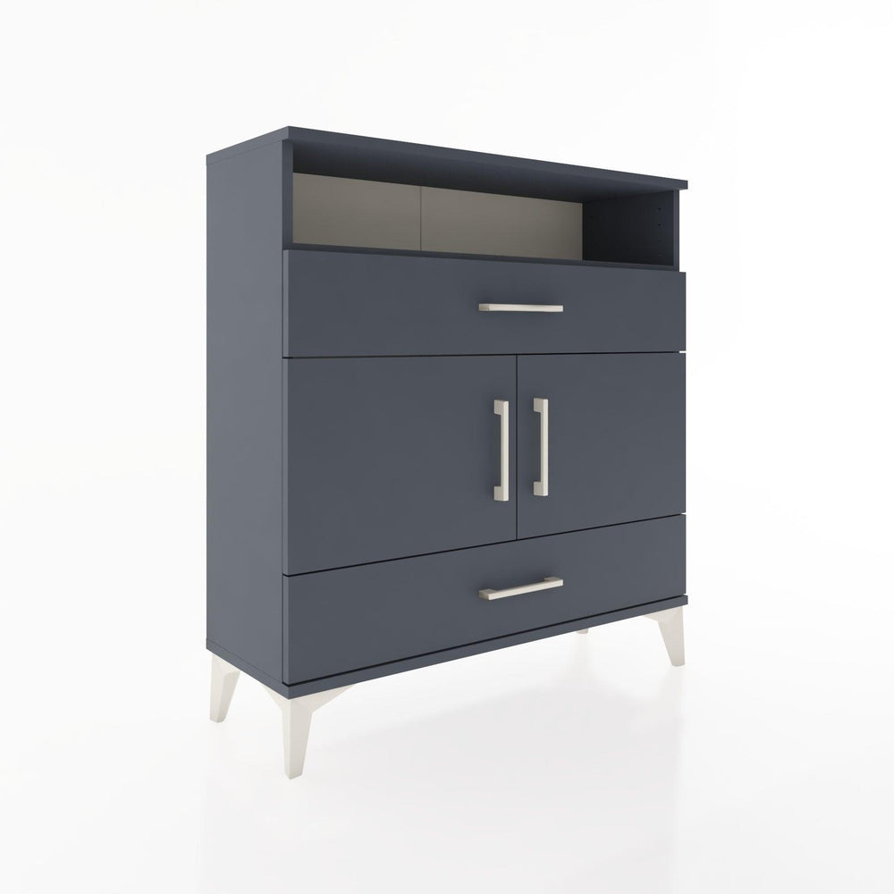 Woodntry Modüler Şifonyer Antrasit 88x30x84 cm Fonksiyonel F48-2