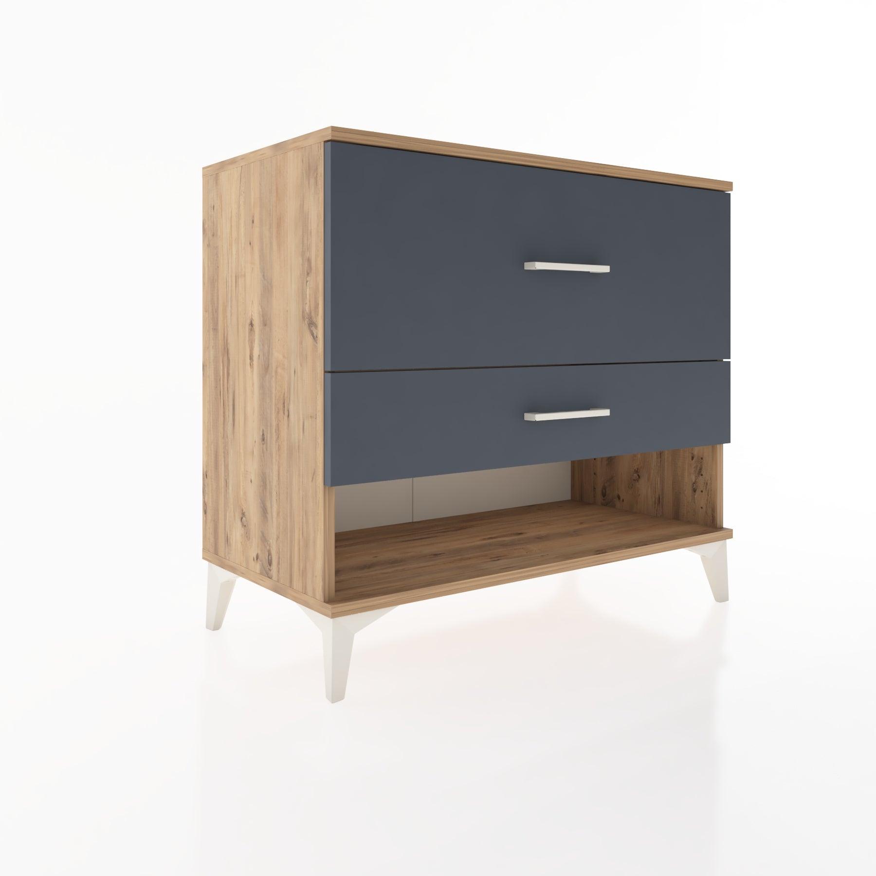 Woodntry Modüler Şifonyer Çam 88x44x68 cm Çekmeceli ve Raflı CR48-3