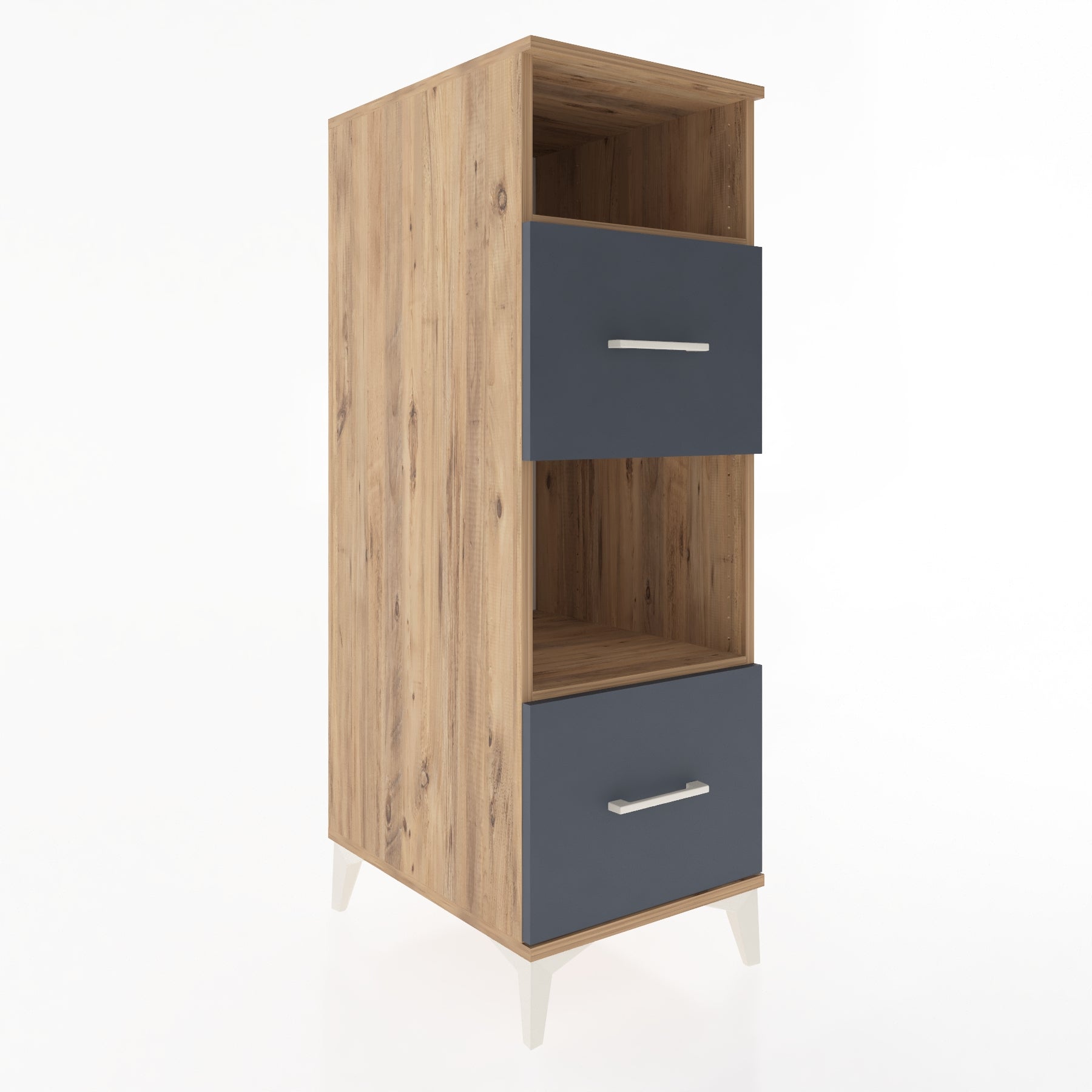 Woodntry Modular Cabinet Pine 44x59x122 cm with Drawers and Shelves CR98-3