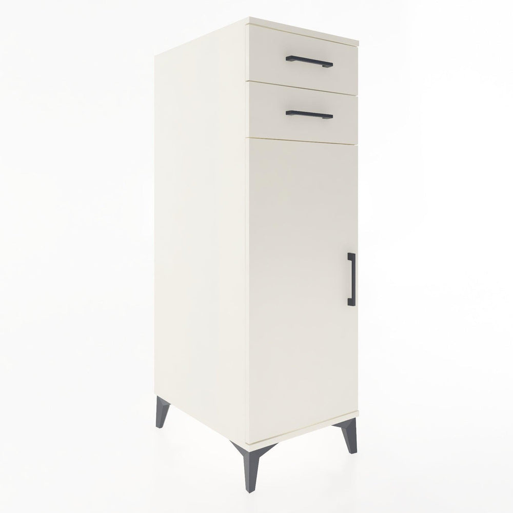 Woodntry Modular Cabinet Moonstone 44x30x122 cm with Doors and Drawers KC49-1