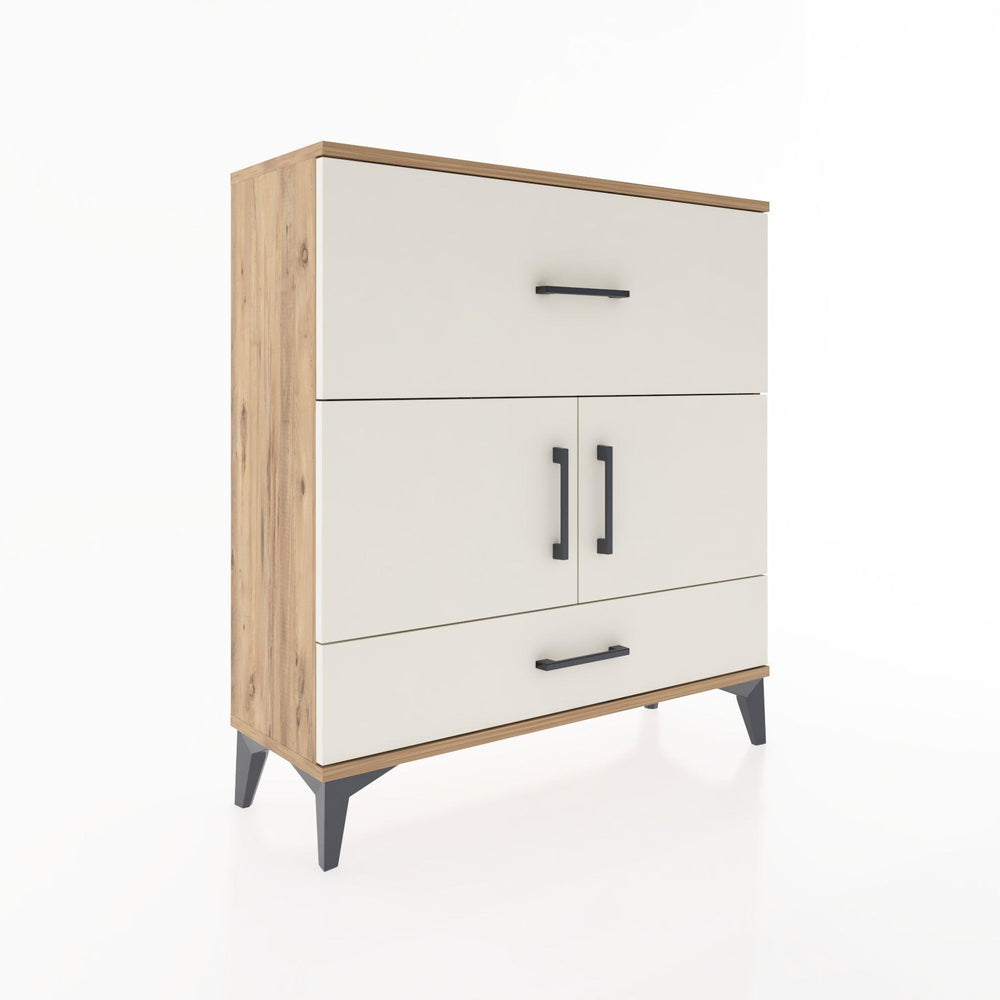 Woodntry Modular Dresser Pine 88x30x84 cm with Cover and Drawer KC49-3