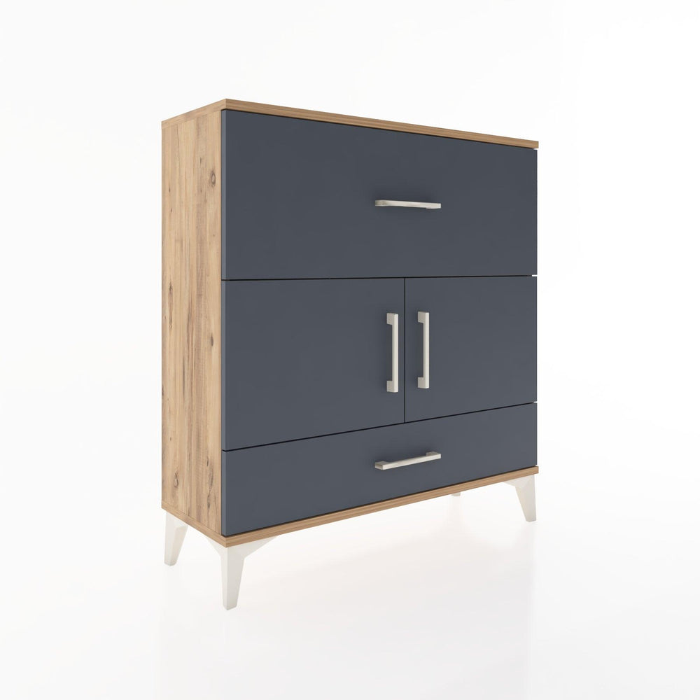 Woodntry Modular Dresser Pine 88x30x84 cm with Cover and Drawer KC49-3