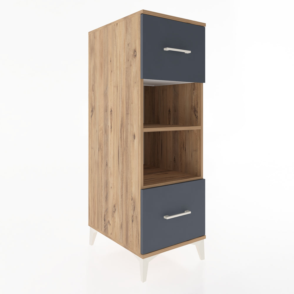 Woodntry Modular Cabinet Pine 44x59x122 cm with Drawers and Shelves CR99-3