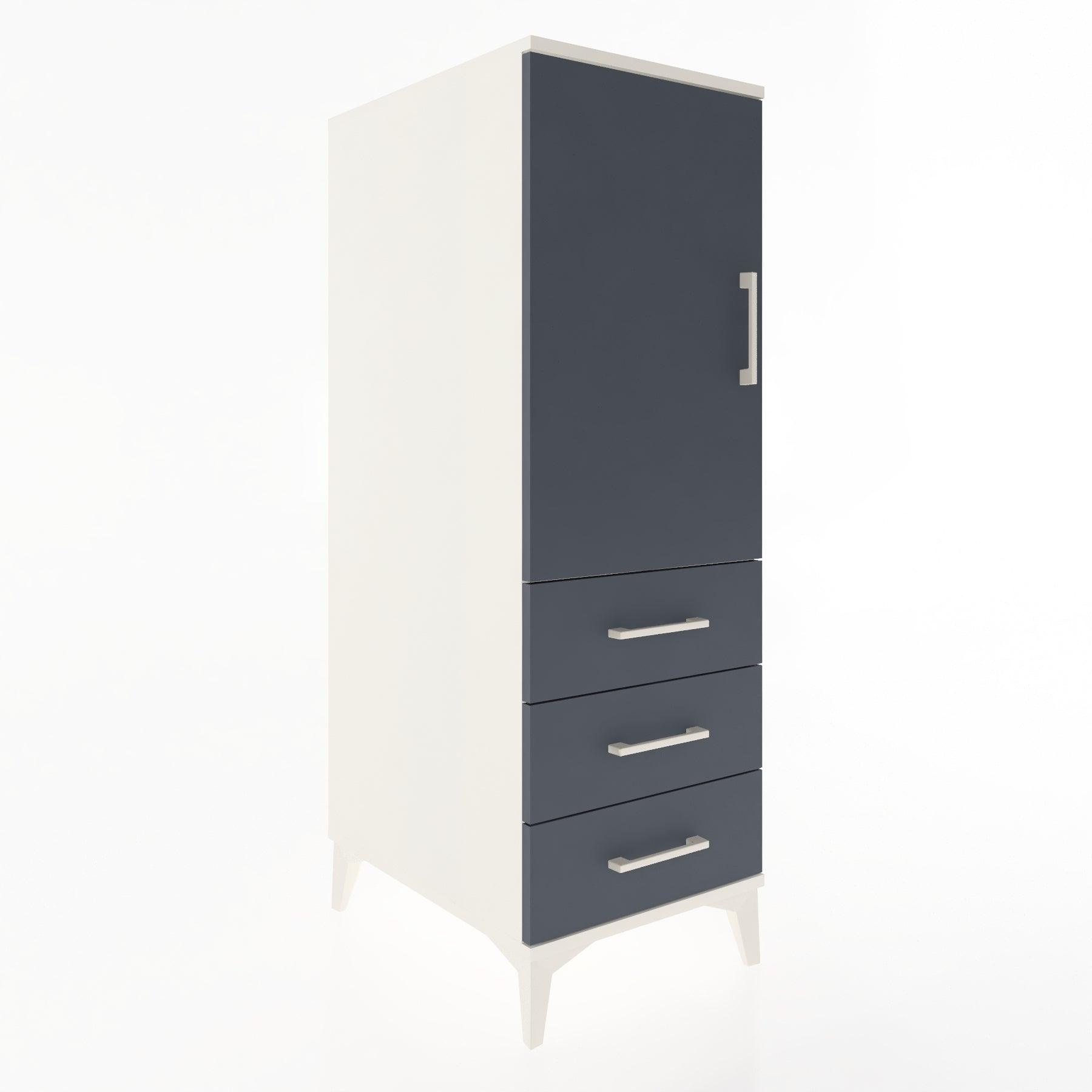 Woodntry Modular Cabinet Moonstone 44x59x122 cm with Doors and Drawers KC134-1