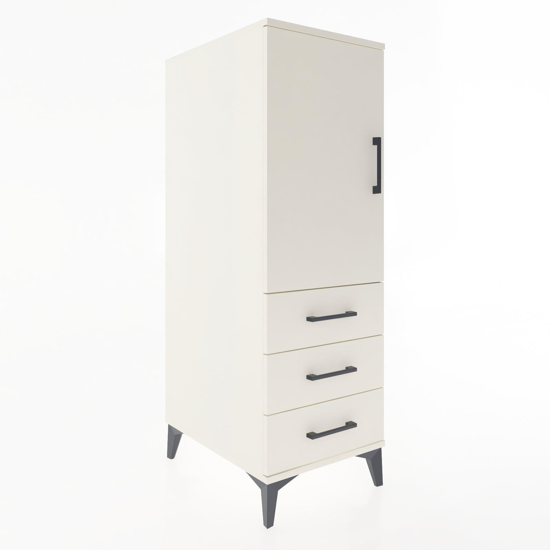 Woodntry Modular Cabinet Moonstone 44x59x122 cm with Doors and Drawers KC134-1