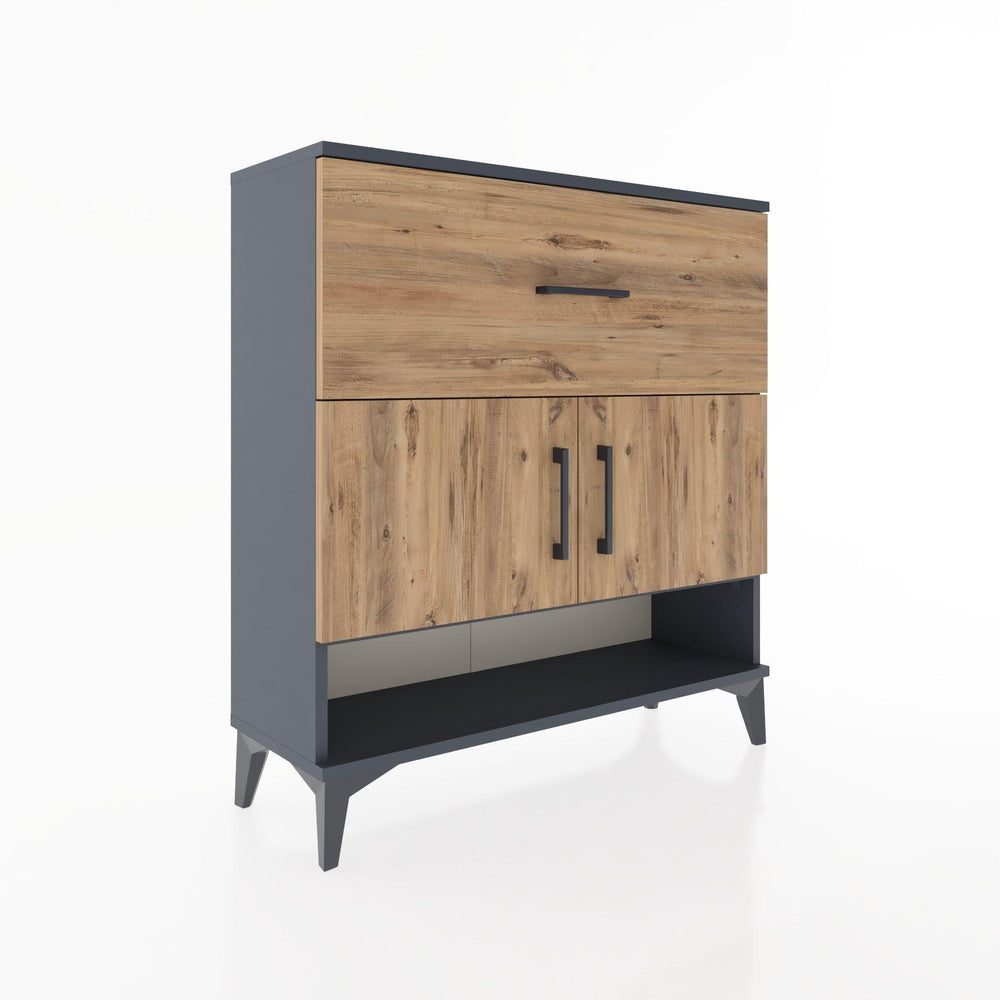 Woodntry Modular Dresser Anthracite 88x30x84 cm Functional F50-2