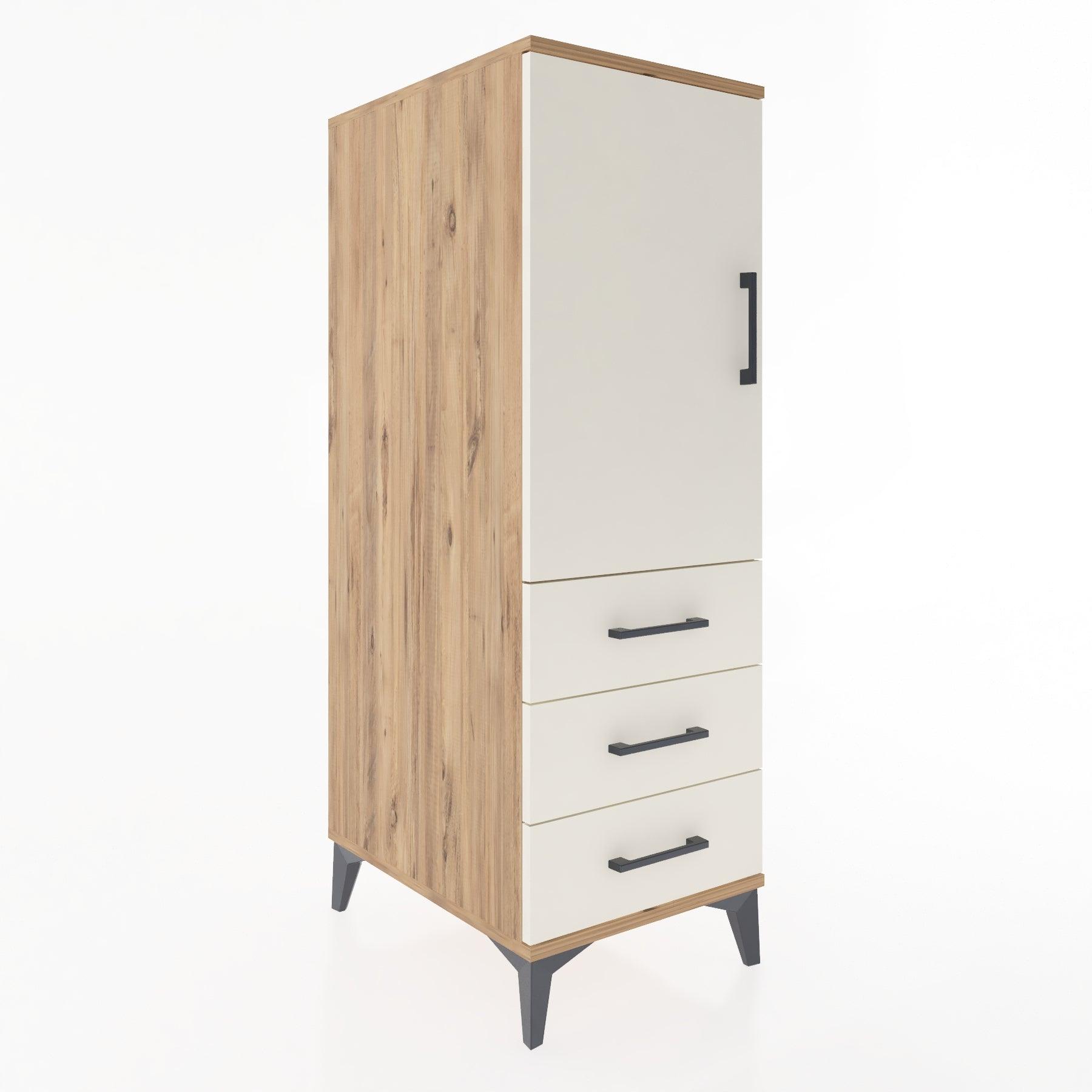 Woodntry Modular Cabinet Pine 44x59x122 cm with Doors and Drawers KC134-3