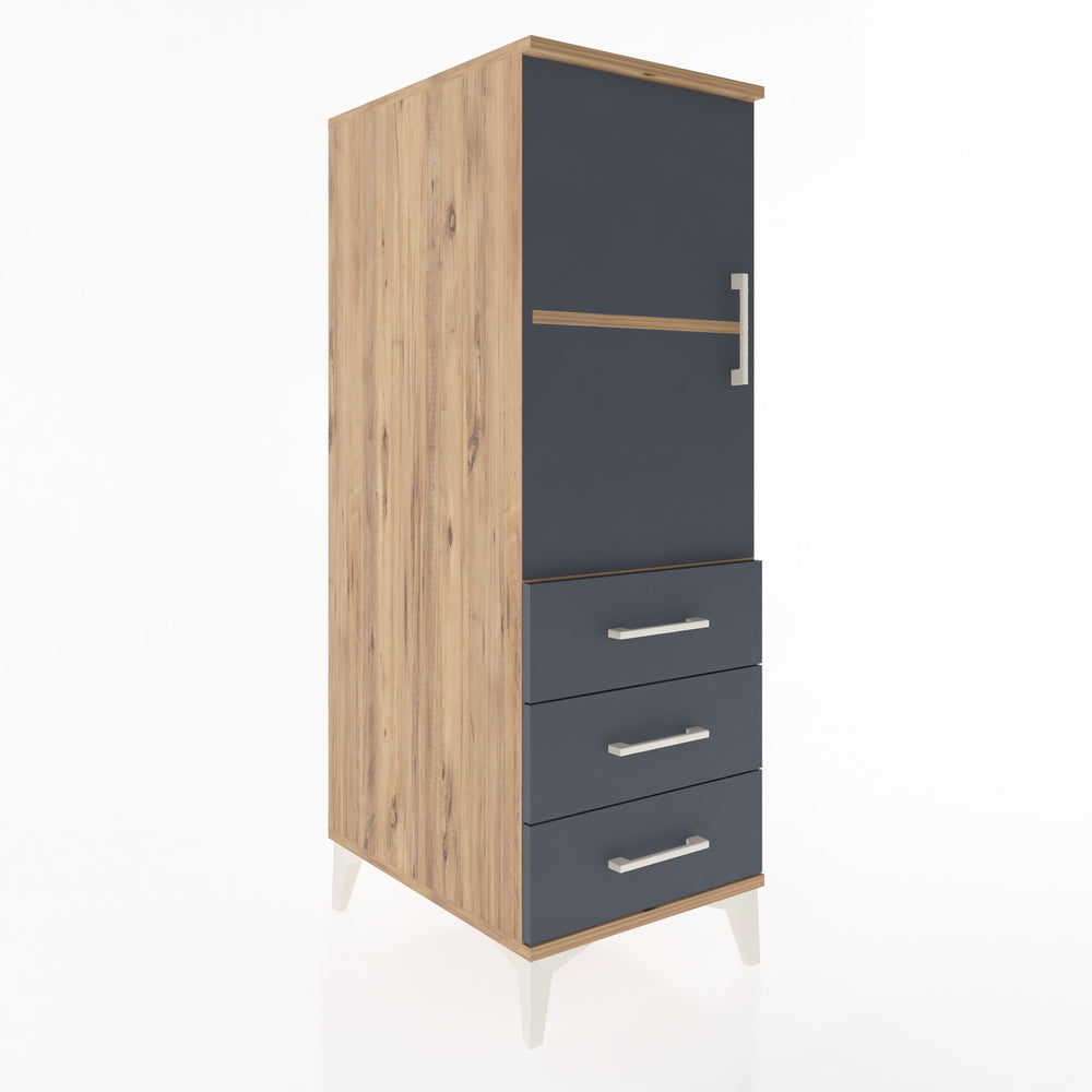 Woodntry Modular Cabinet Pine 44x59x122 cm with Doors and Drawers KC50-3