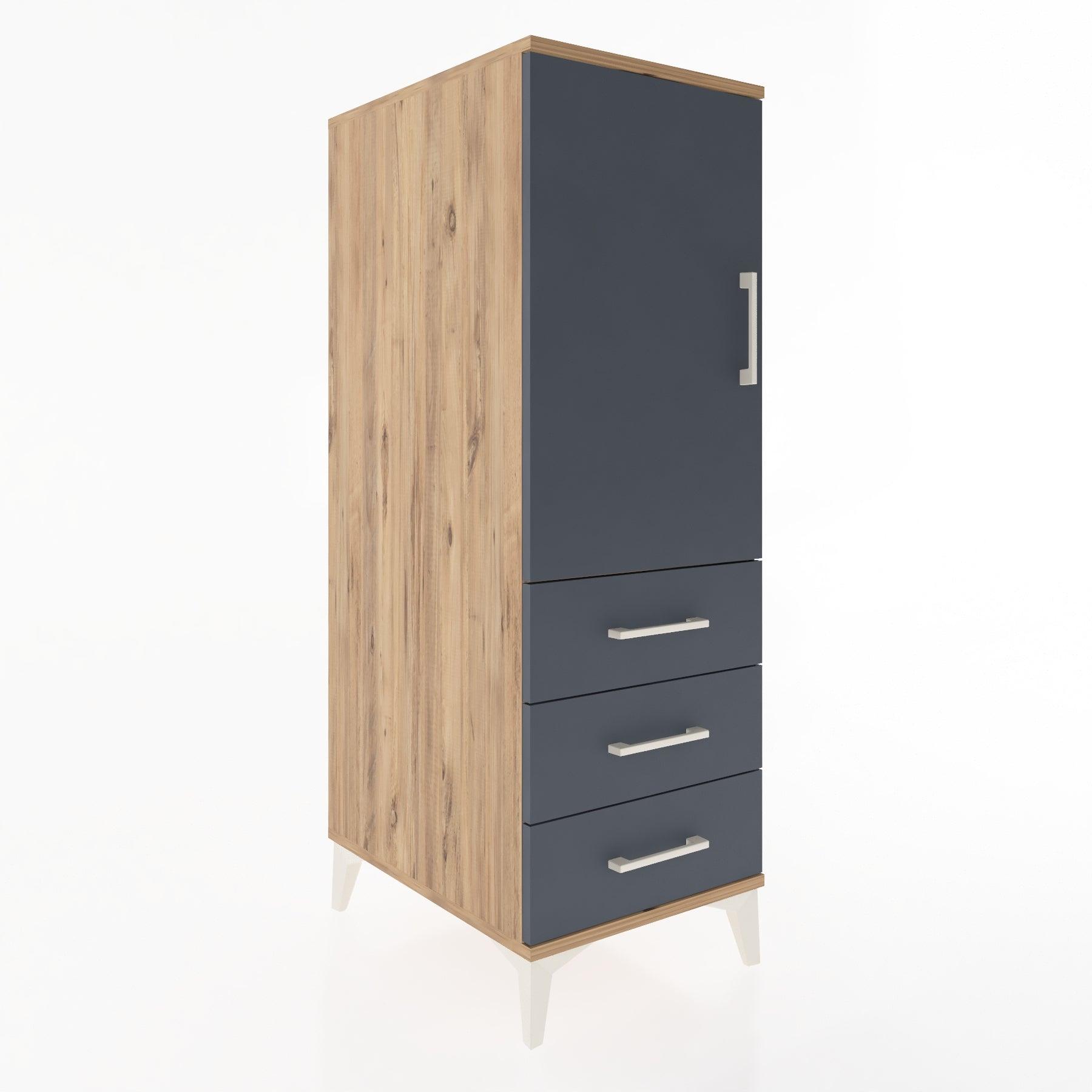 Woodntry Modular Cabinet Pine 44x59x122 cm with Doors and Drawers KC134-3