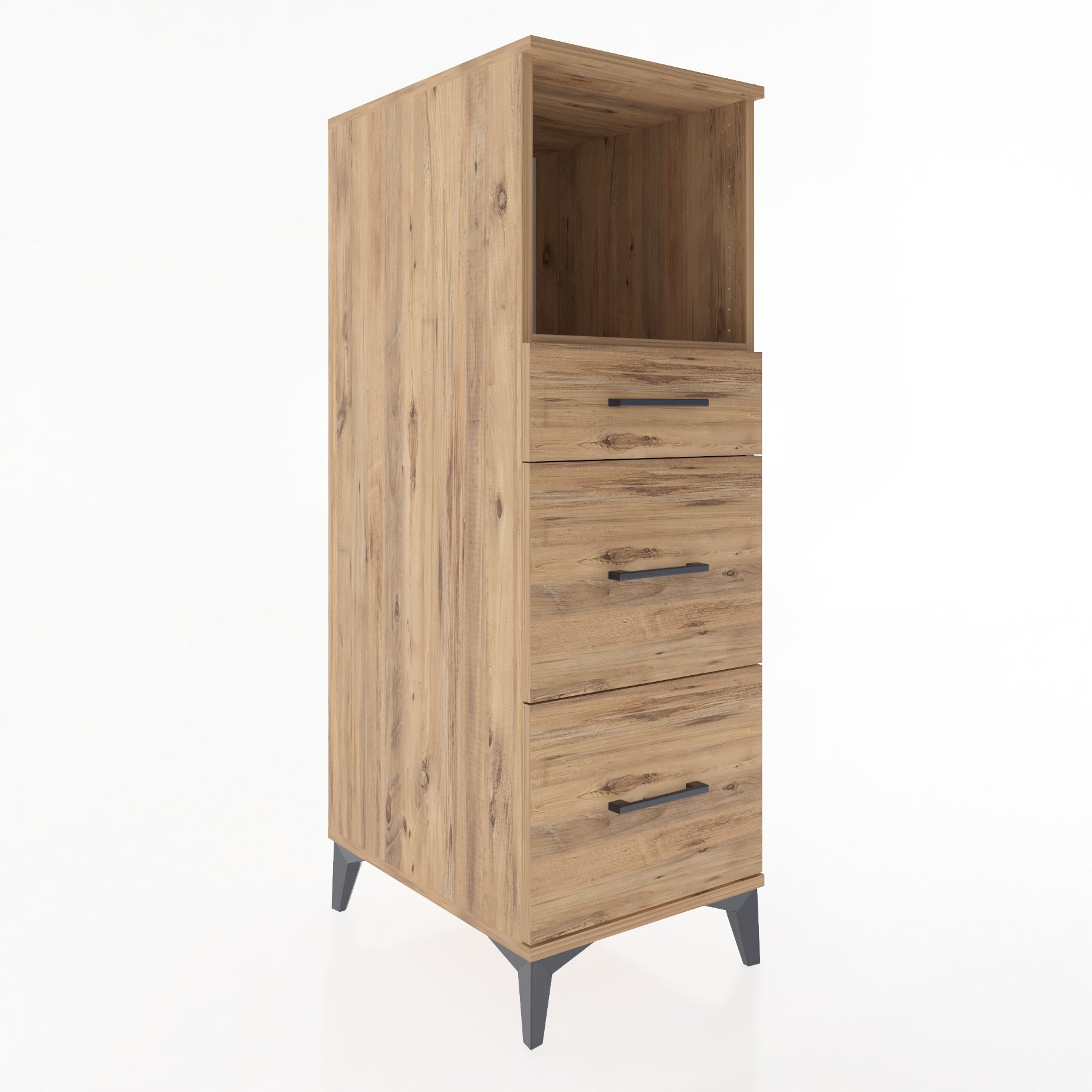 Woodntry Modular Cabinet Pine 44x59x122 cm with Drawers and Shelves CR100-3