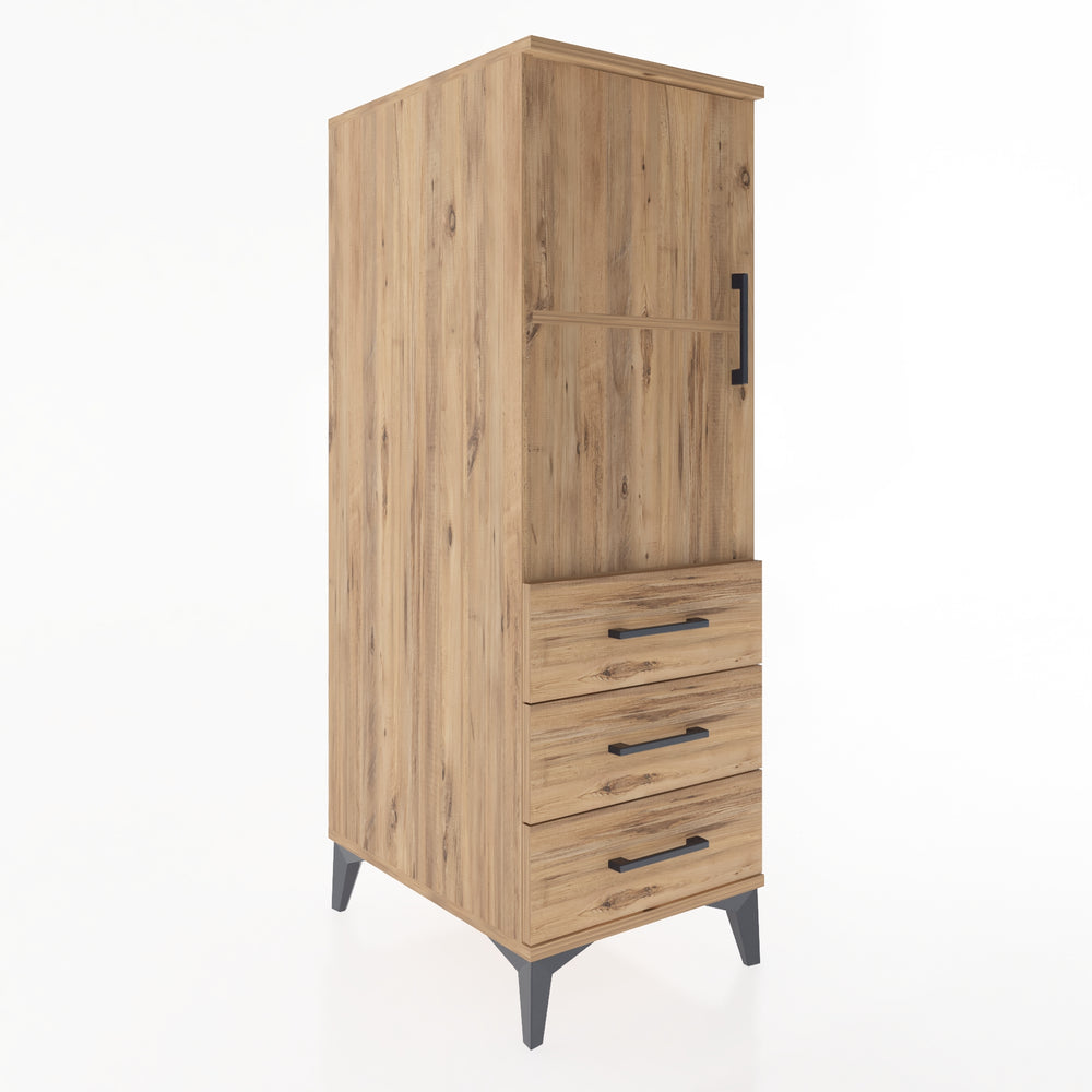 Woodntry Modular Cabinet Pine 44x59x122 cm with Doors and Drawers KC50-3