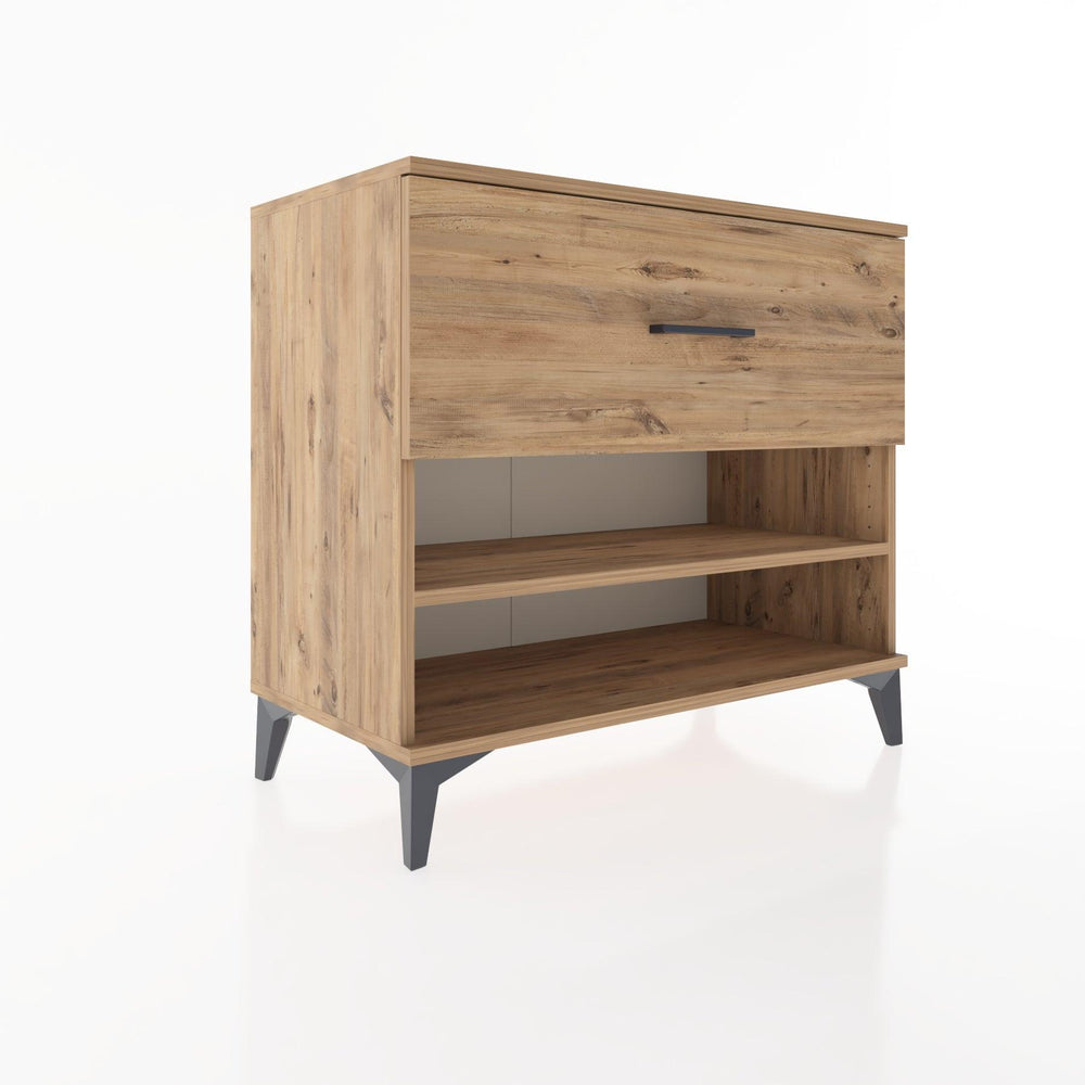 Woodntry Modüler Şifonyer Çam 88x44x68 cm Çekmeceli ve Raflı CR50-3