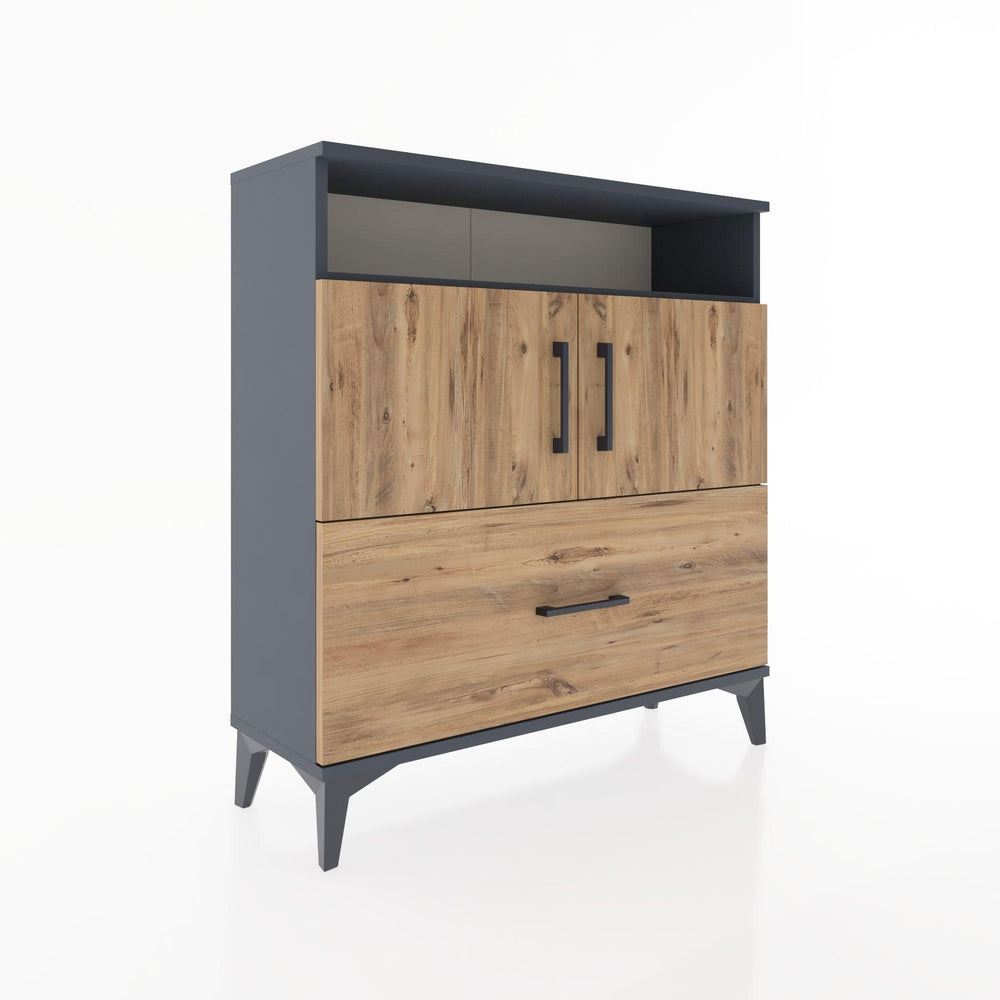 Woodntry Modular Dresser Anthracite 88x30x84 cm Functional F51-2